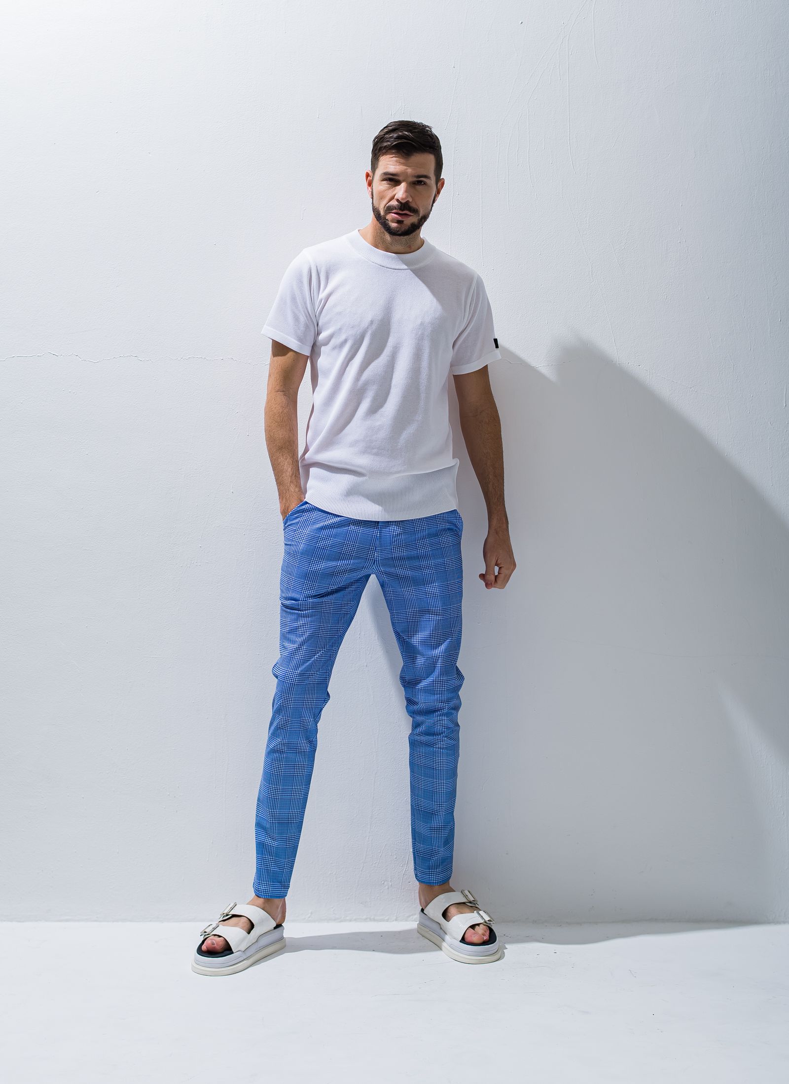 SILK HALF KNT / RC28-K-001 / 無地半袖サマーニット / ホワイト
