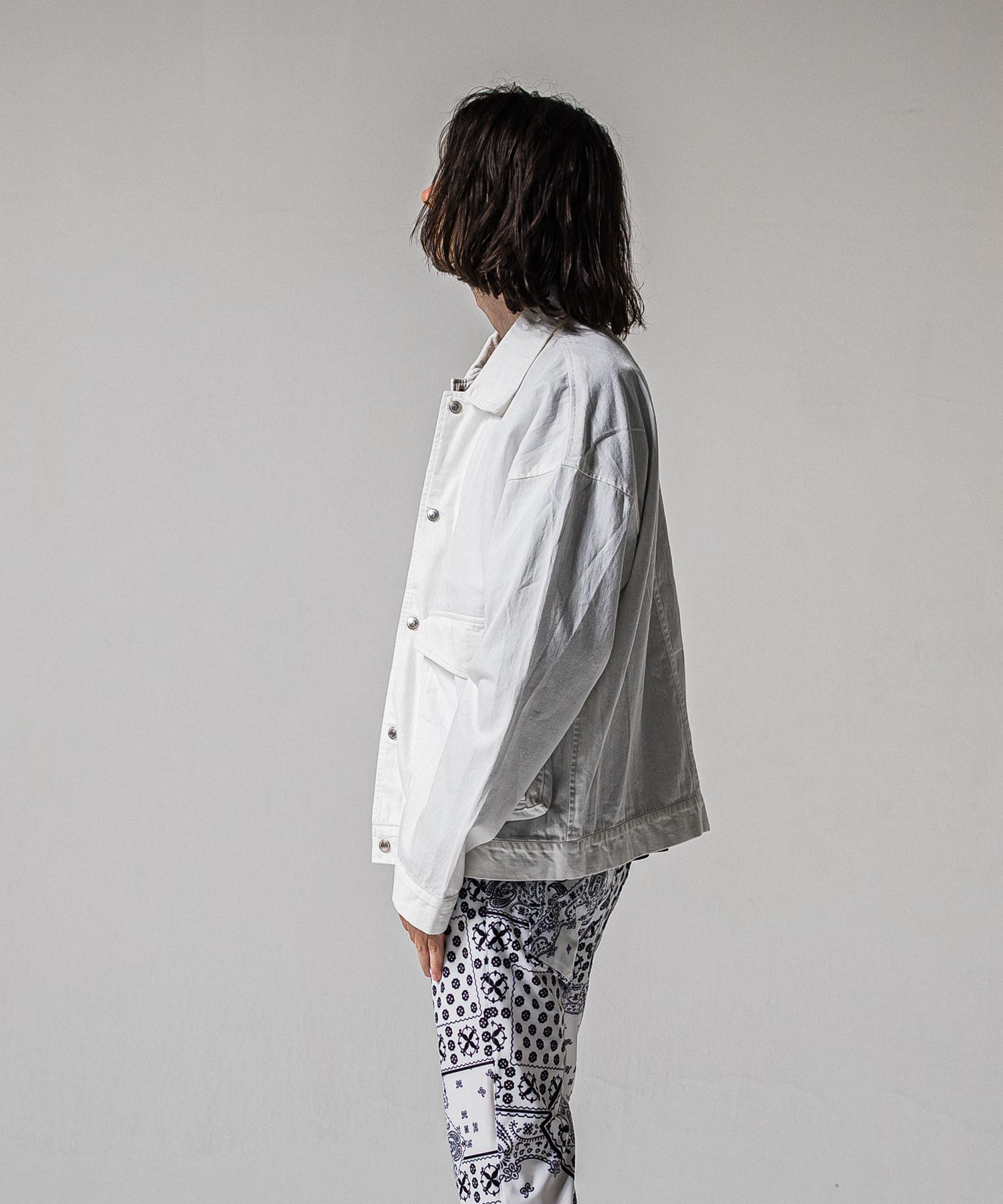 LDENIM AG FLIGHT JACKET / RC39-JK-003 / デニムフライトジャケット / ホワイト (3月中旬入荷予定)