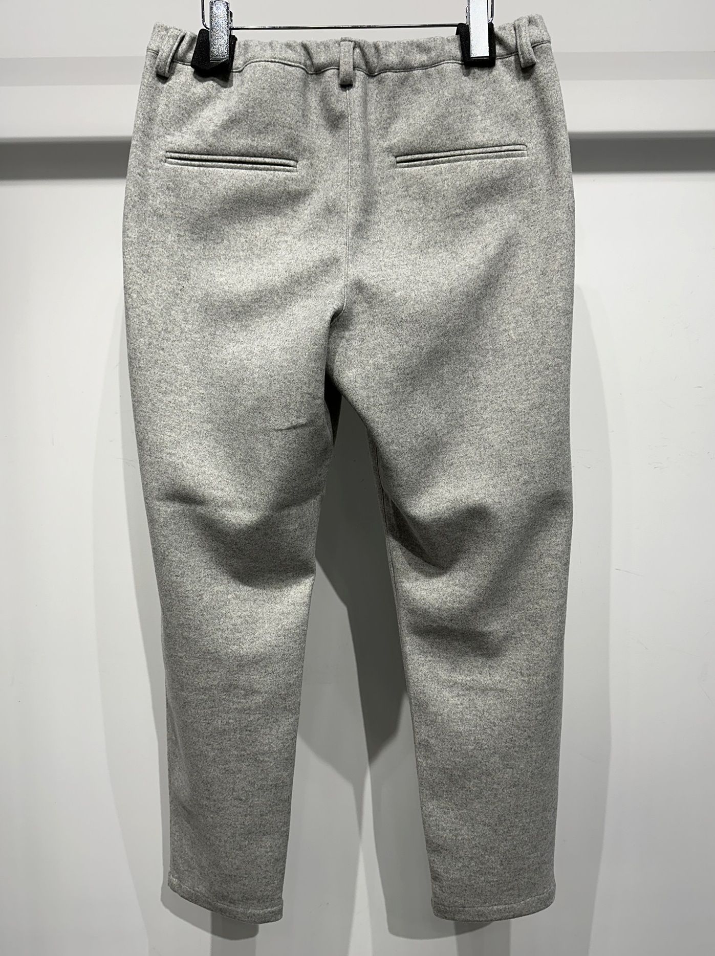 PAT WIDE EASY PANTS / RC33-ST-036BN / ワイドテーパードパンツ / グレーメルトン