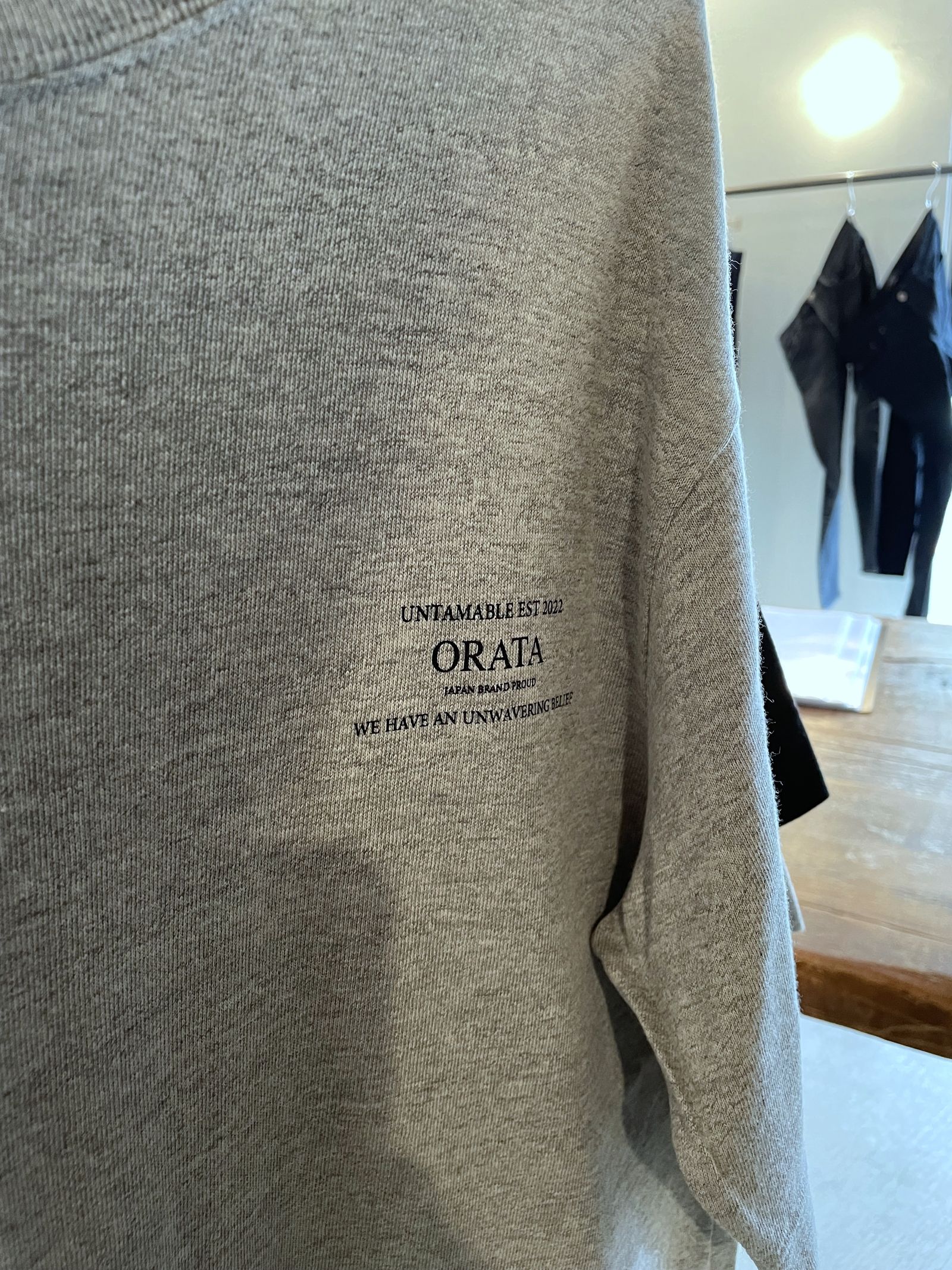 VINTAGE CREW T / OR1-T-003 / プリントTシャツ / グレー (1月中旬入荷予定)