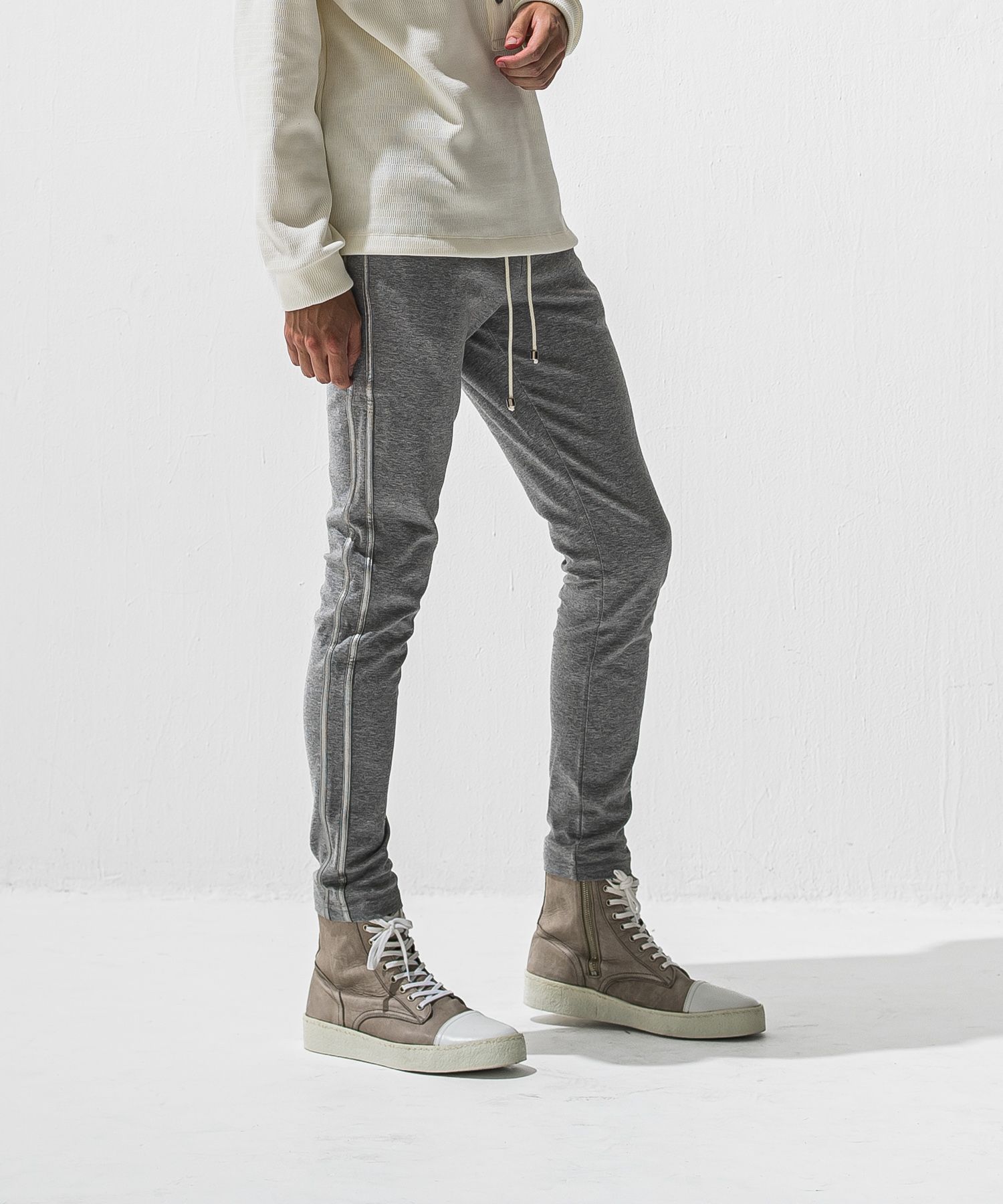 BLIND LINE PT / BASIC-ST-008 / ラインパンツ / グレー×シルバー (1月上旬入荷予定)