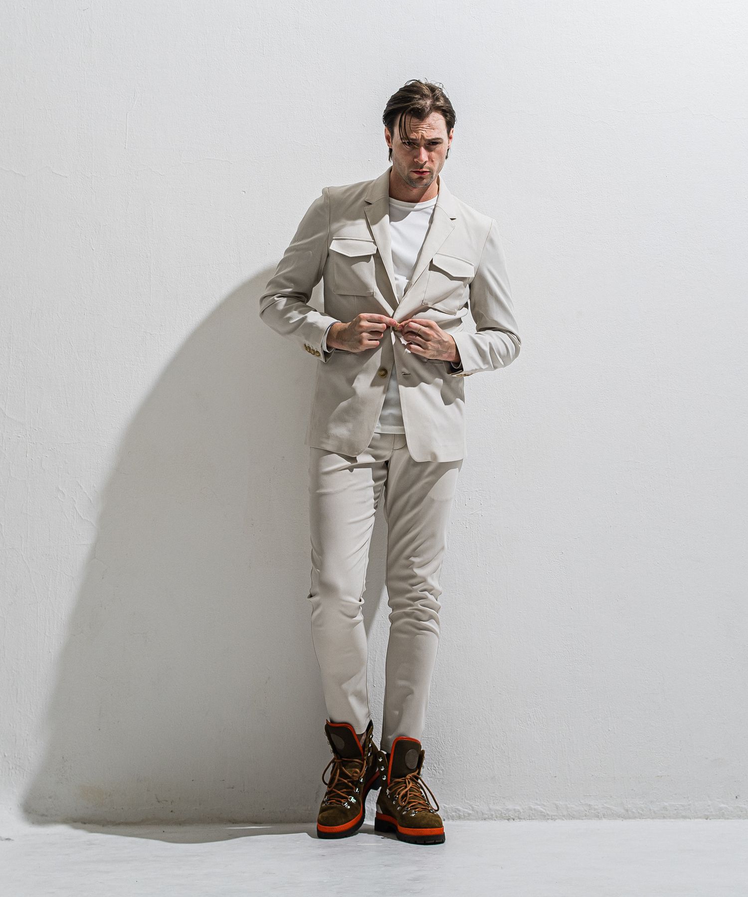 GAVIRIA SLACKS EASY PANTS / DP1-ST-001 / スラックスイージーパンツ / ベージュ (3月中旬入荷予定)