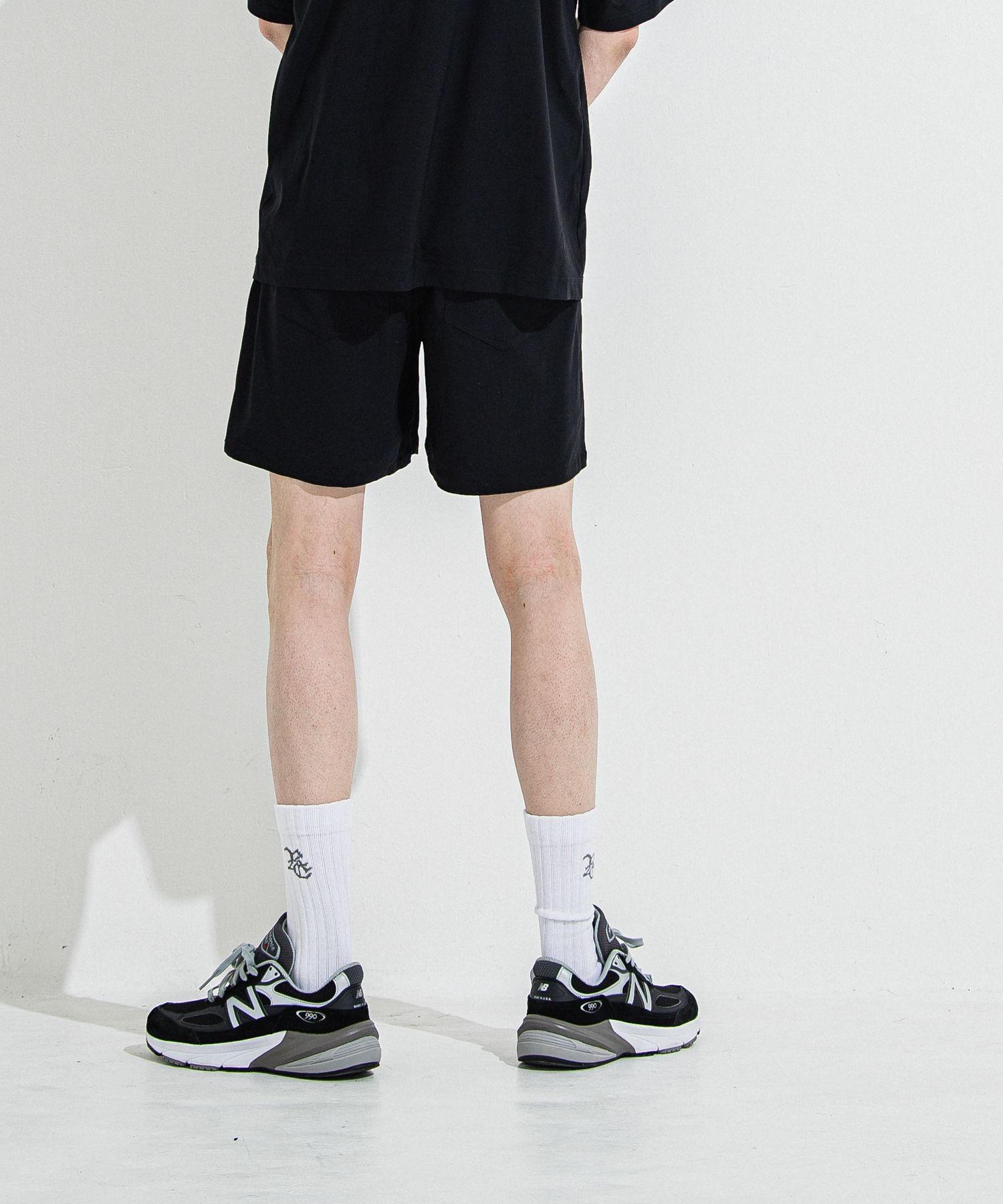 TV NYLON SHORTS / RC36-HP-004 / リラックスナイロンショーツ / ブラック
