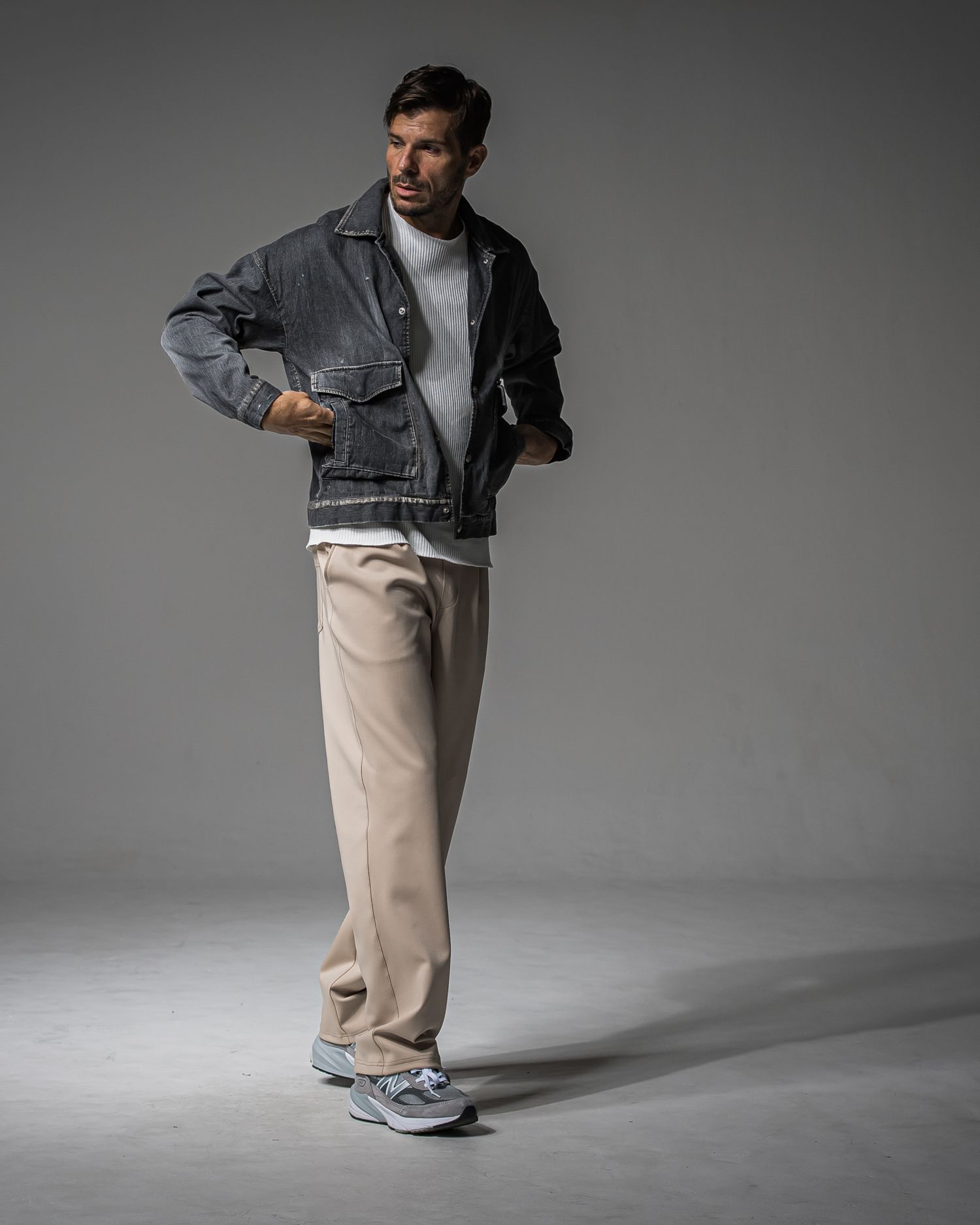 LDENIM AG FLIGHT JACKET / RC37-JK-001 / デニムフライトジャケット / ブラックユーズド