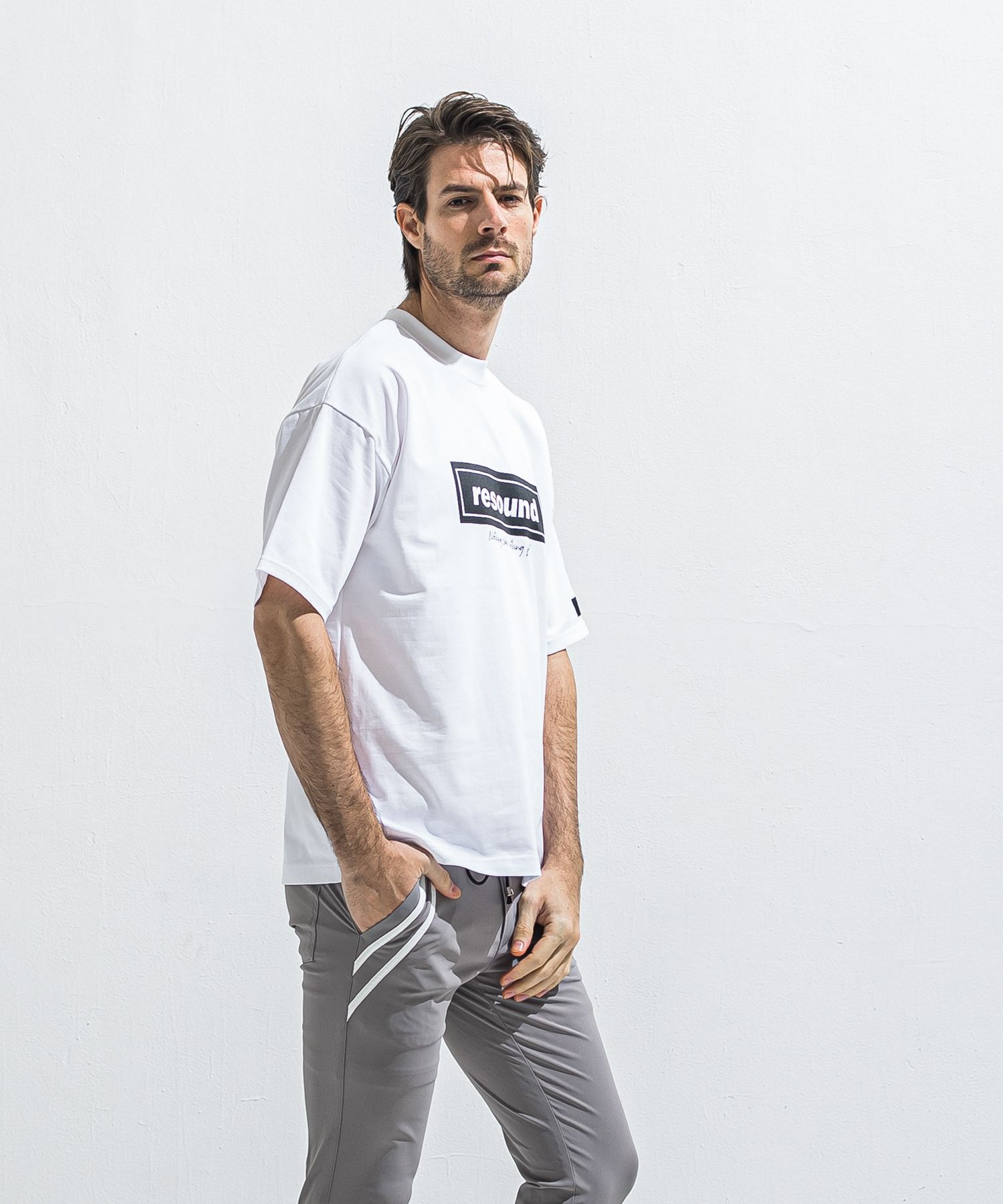 BOX OVER TEE / RC40-T-007 / ボックスロゴビッグTシャツ / ホワイト×ブラック (5月中旬入荷予定)