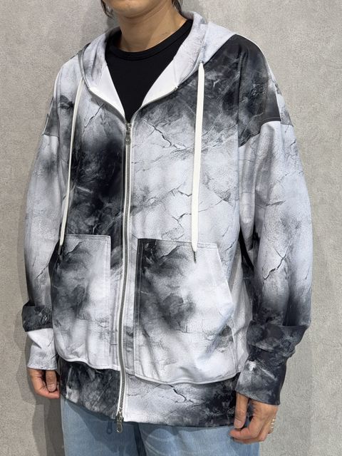 RUSH OVER ZIPUP HOODIE / RC36-C-001 / ラッシュガードパーカー / マーブルホワイト