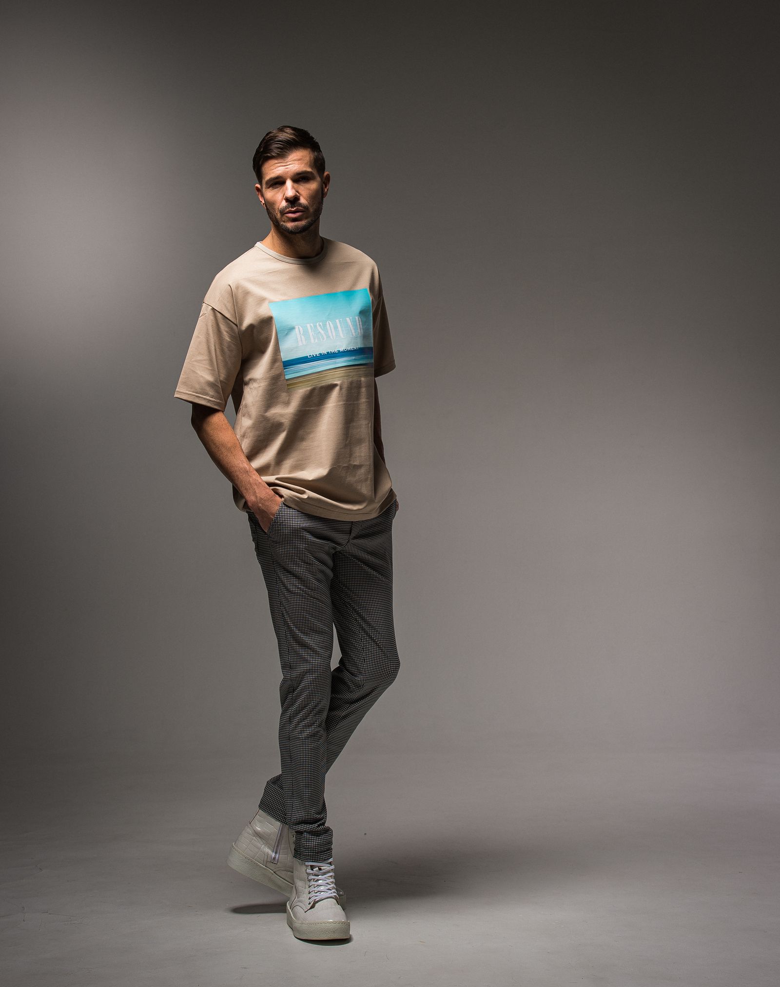 WEST BEACH PHOTO LOOSE TEE / RC23-T-002 / フォトプリントビッグTシャツ