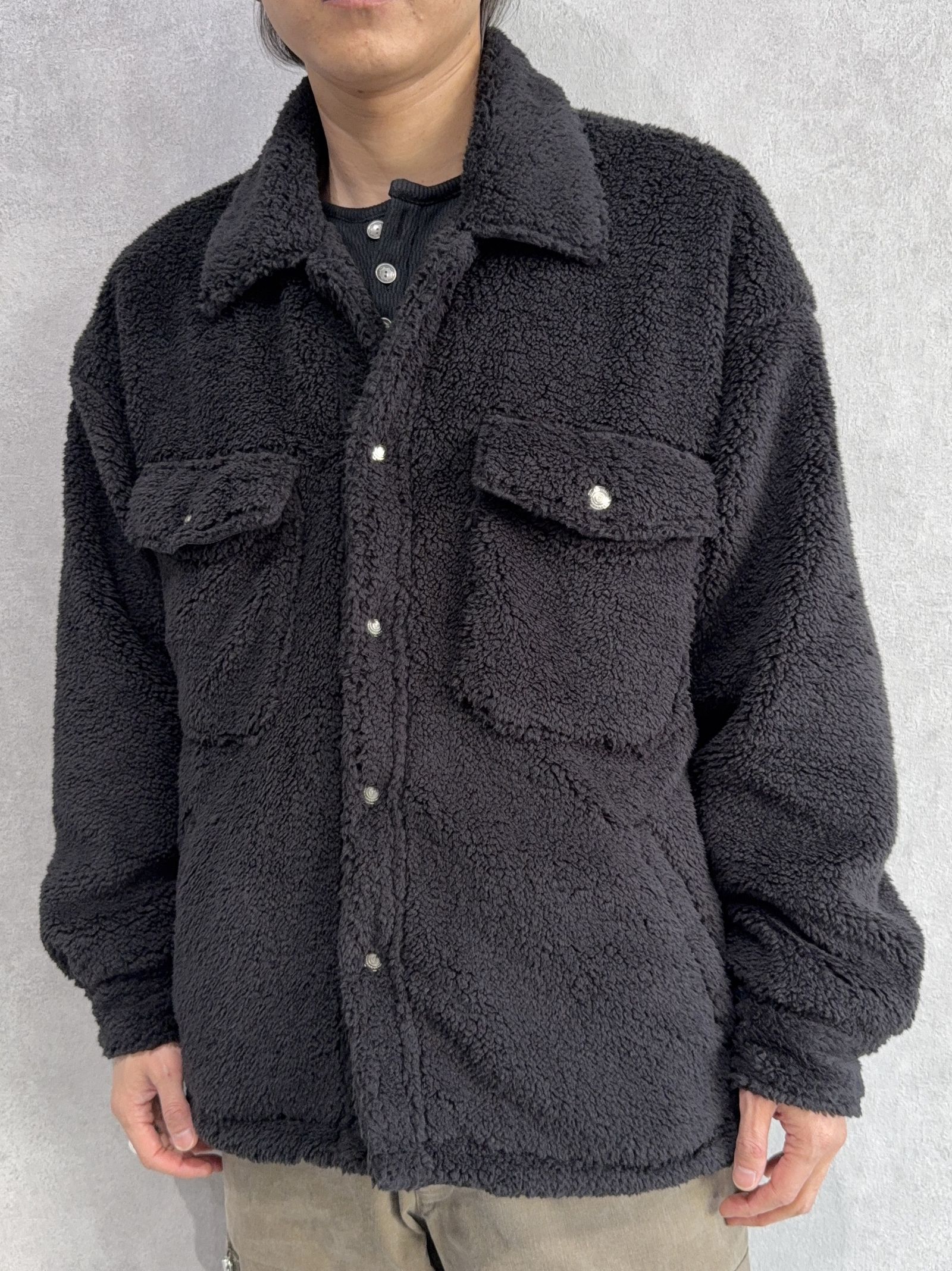 BOA OVER CPO / RC38-JK-001 / ボアCPOジャケット / ブラック