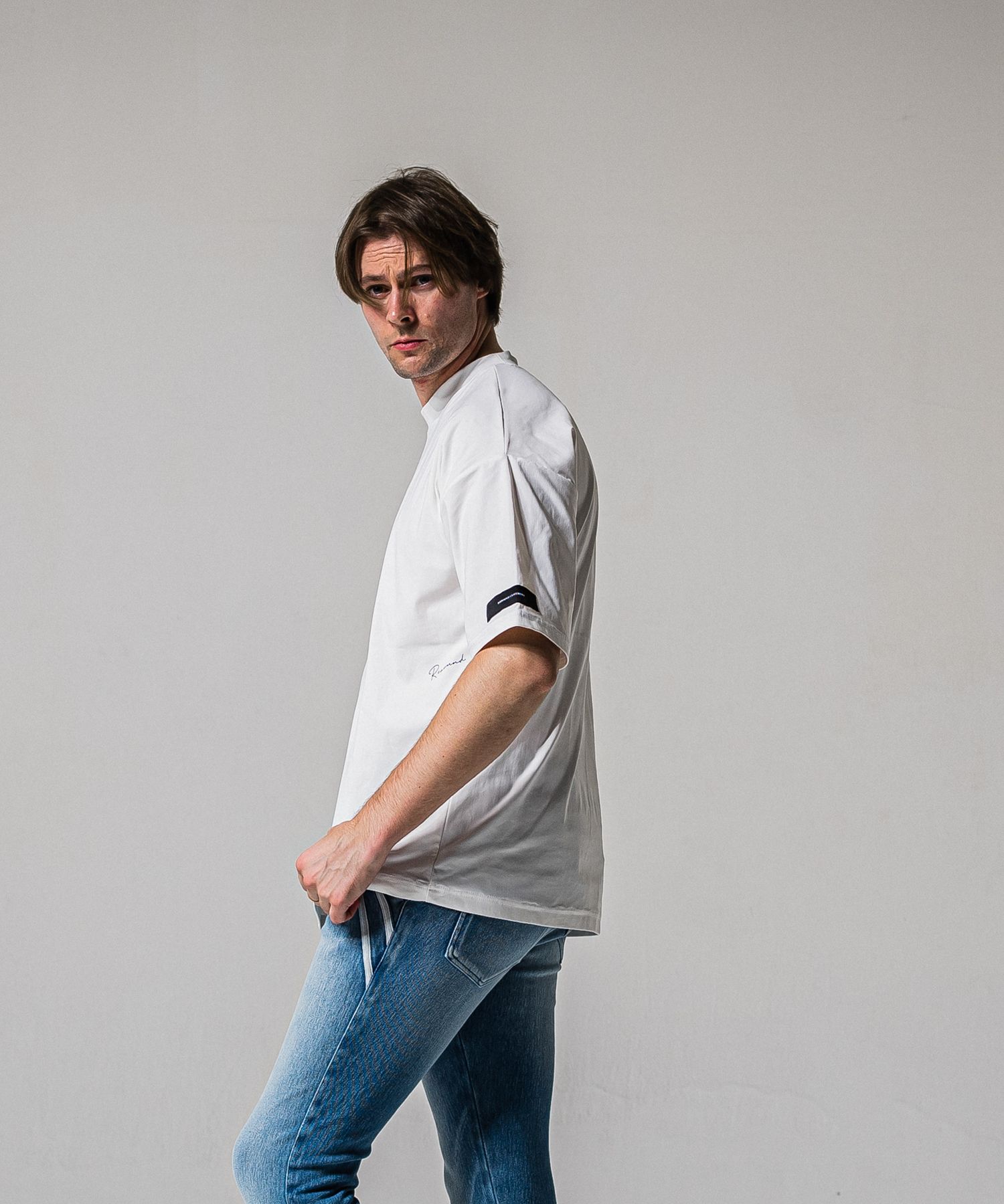 SIDE RC OVER TEE / RC39-T-004 / サイドロゴナイロンビッグTシャツ / ホワイト (4月上旬入荷予定)