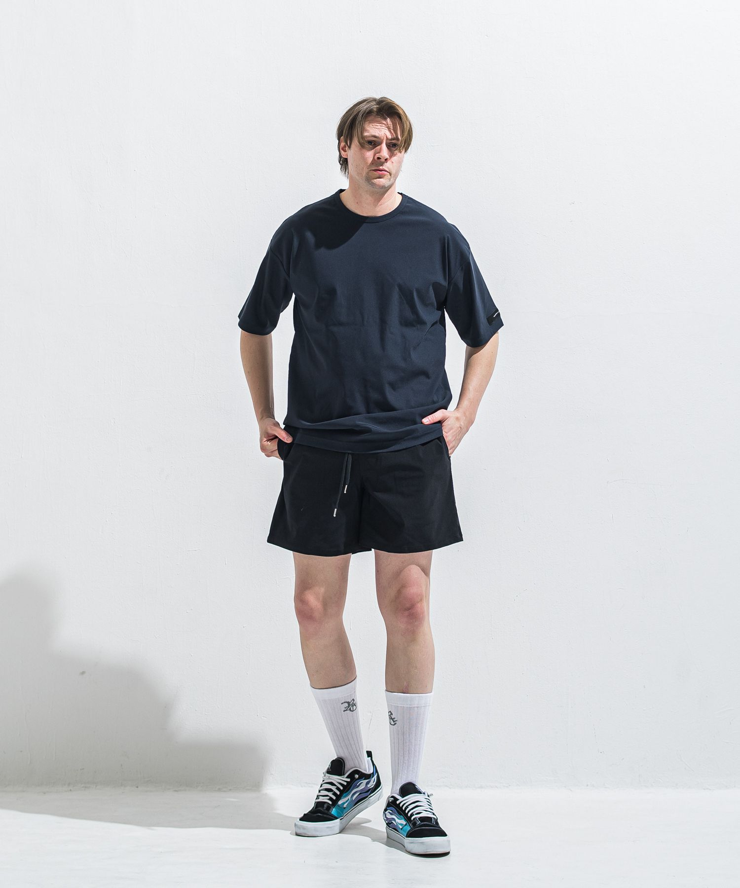 NYLON OVER T / RC40-T-003 / ナイロンビッグTシャツ / ネイビー (5月中旬入荷予定)