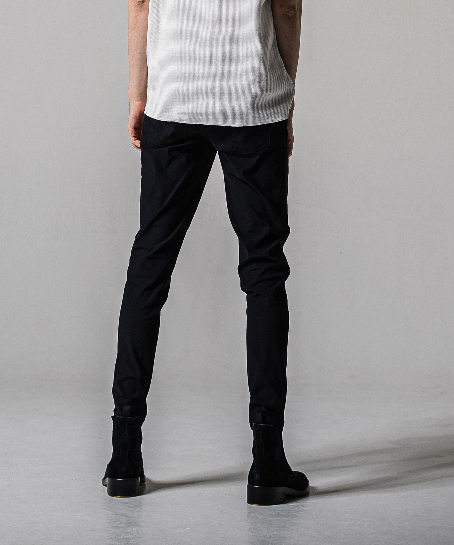 CHRIS EASY TUCK PANTS / RC39-ST-016T / ナイロンイージータックパンツ / ブラック (3月上旬入荷予定)