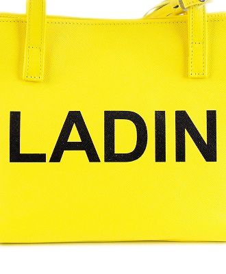 LADIN 黄色 トートバッグ 付属ポーチ付き