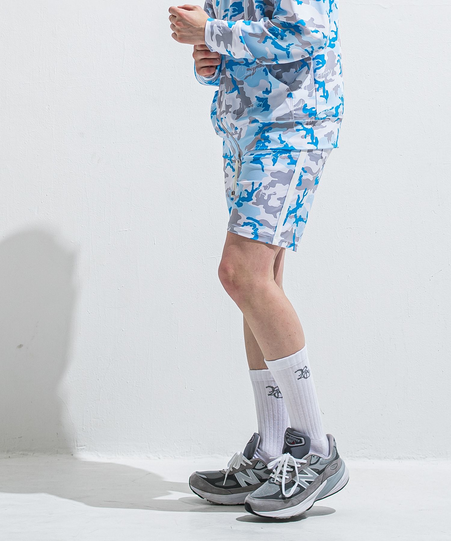 RUSH SHORTS / RC40-HP-002 / ラッシュガードショーツ / カモフラサックス (5月下旬入荷予定)