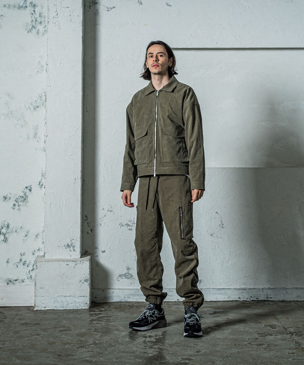 DAVID CARGO PANTS / RC35-ST-040 / ミリタリー裾ゴムカーゴパンツ / ヴィンテージカーキ