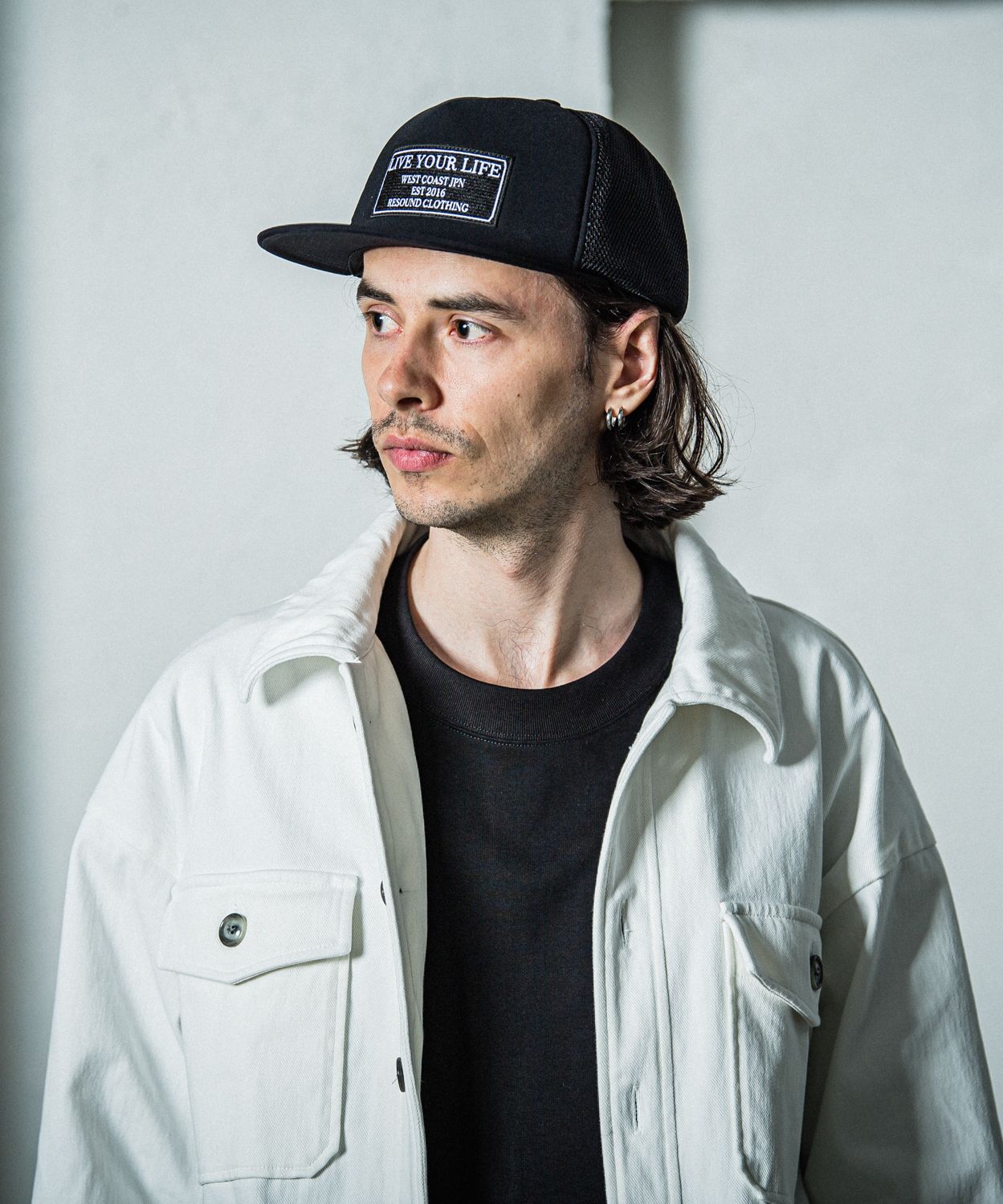 LIVE MESH CAP / RC35-CAP-001 / ロゴワッペンメッシュキャップ / ブラック