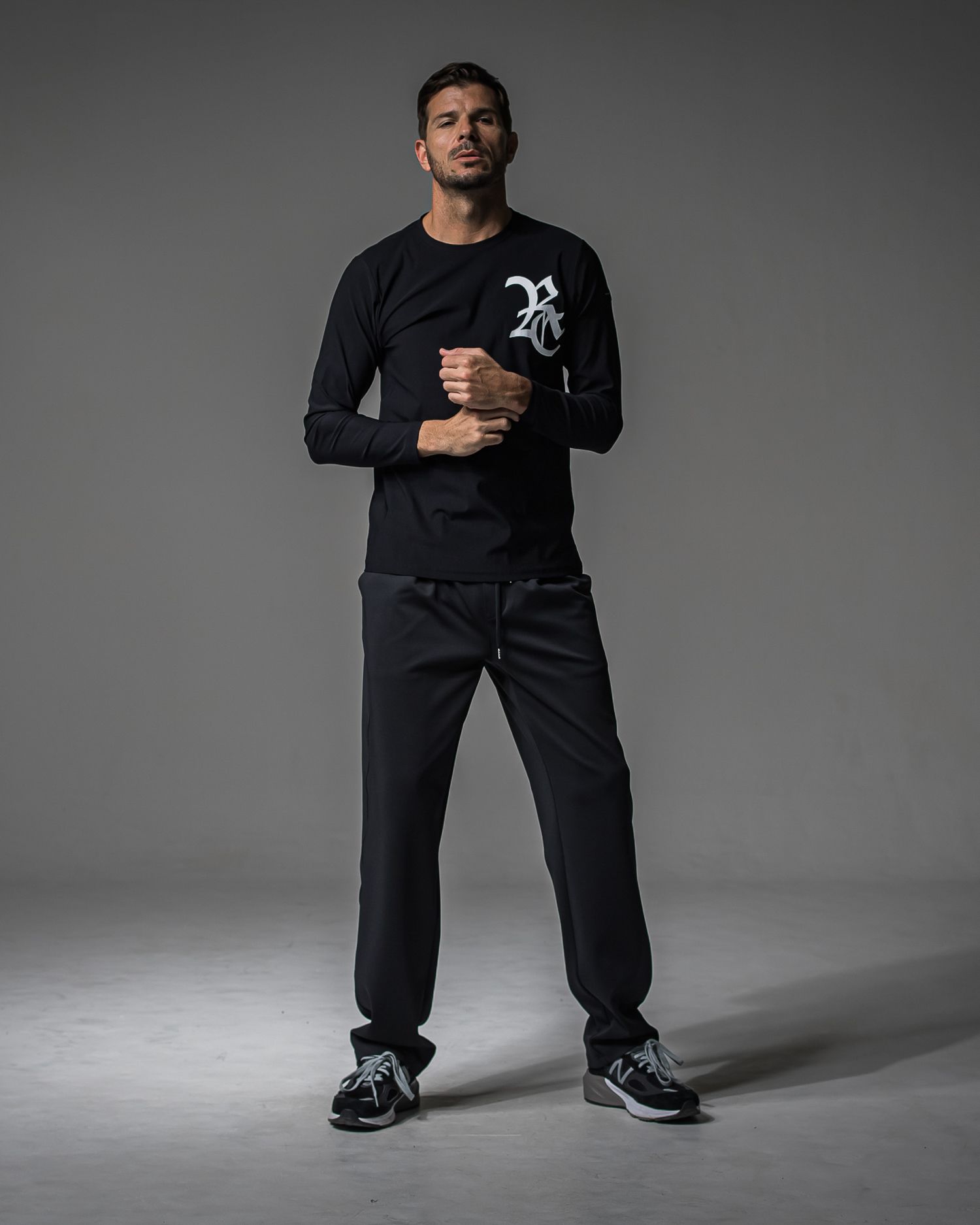 CHRIS EASY WIDE TUCK PANTS / RC37-ST-016WT / ワイドタックパンツ / ブラック