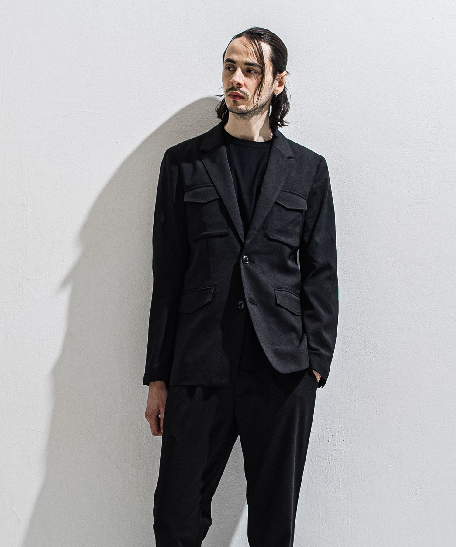 PS-65 JACKET / DP1-JK-002 / ミリタリーテーラードジャケット / ブラック (2月中旬入荷予定)