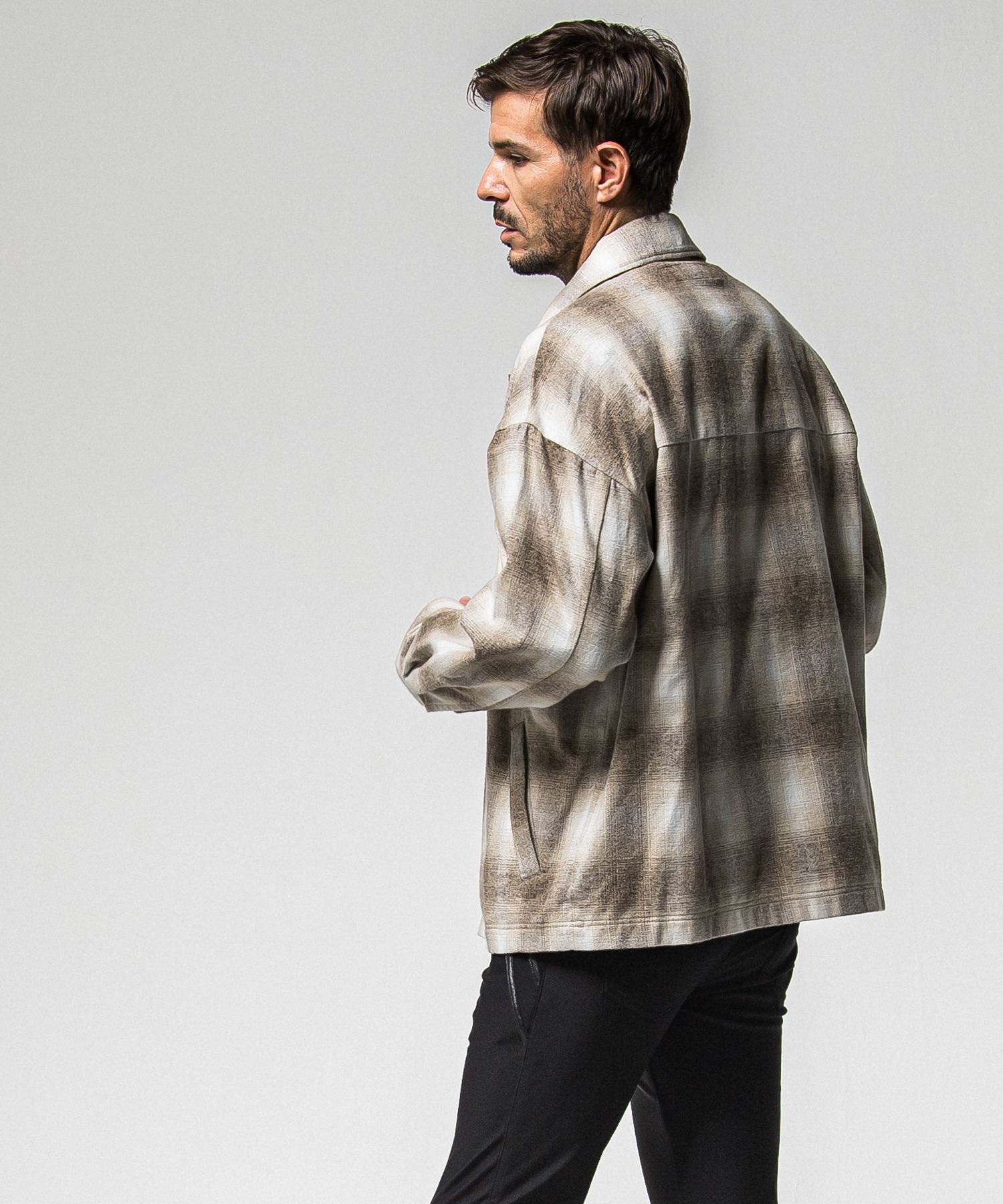 FLANNEL CHECK JK / RC38-JK-007 / フランネルチェックCPOジャケット / ブラウン (10月中旬入荷予定)