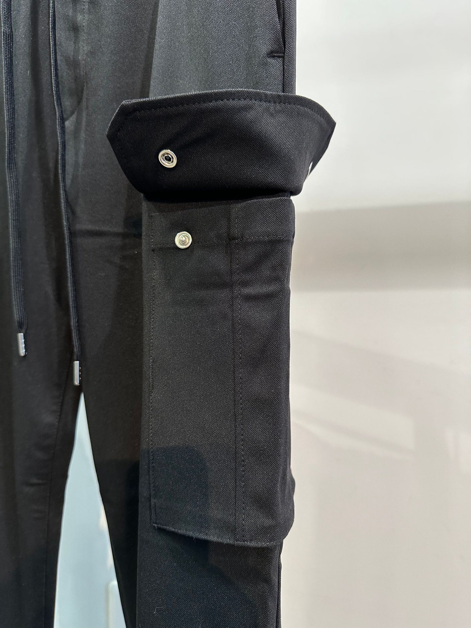 PT CARGO PANTS / RC29-ST-035 / 裾ゴムイージーカーゴパンツ / ブラック
