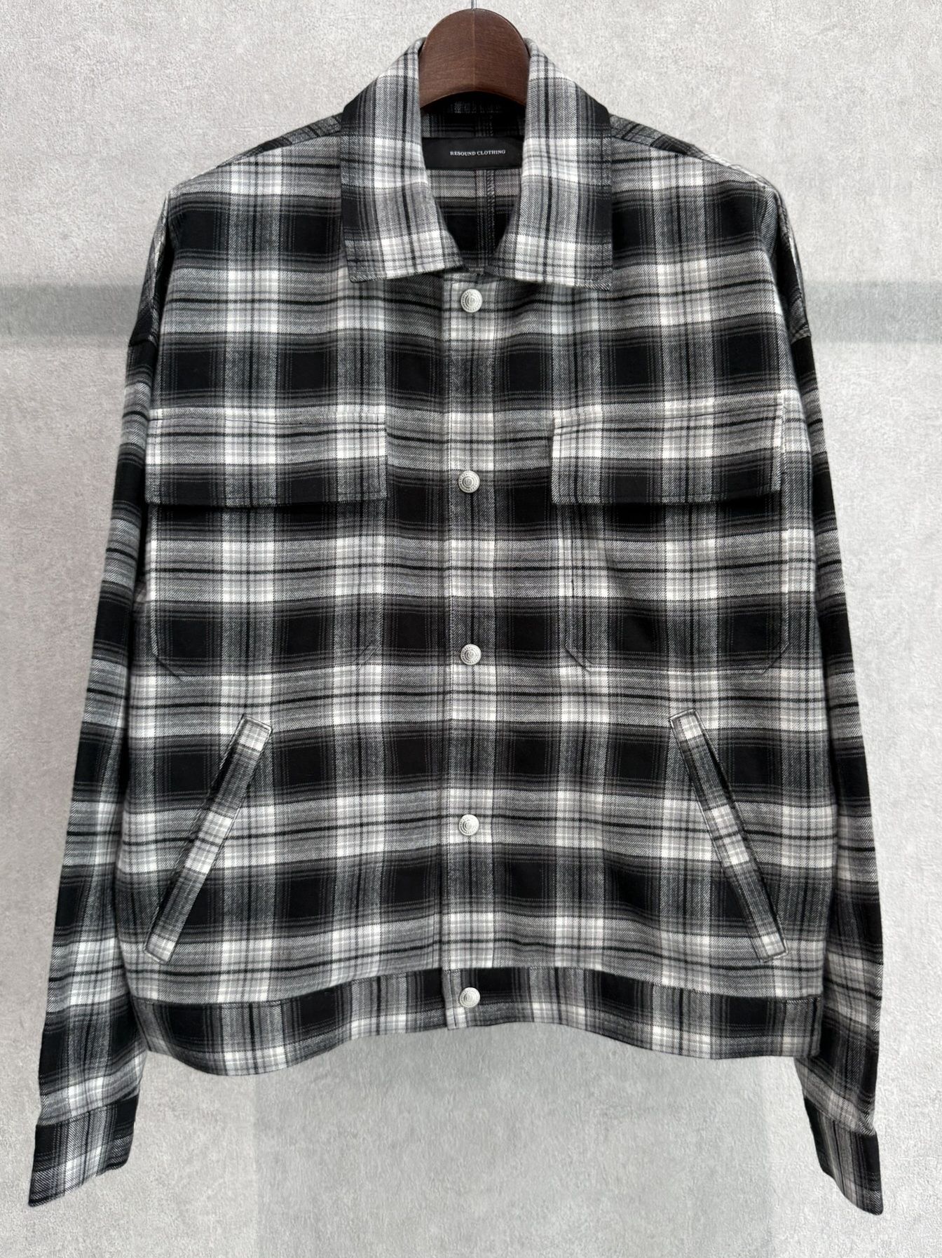 CHECK SHIRT JACKET / RC41-SH-003 / チェックシャツジャケット / ブラック