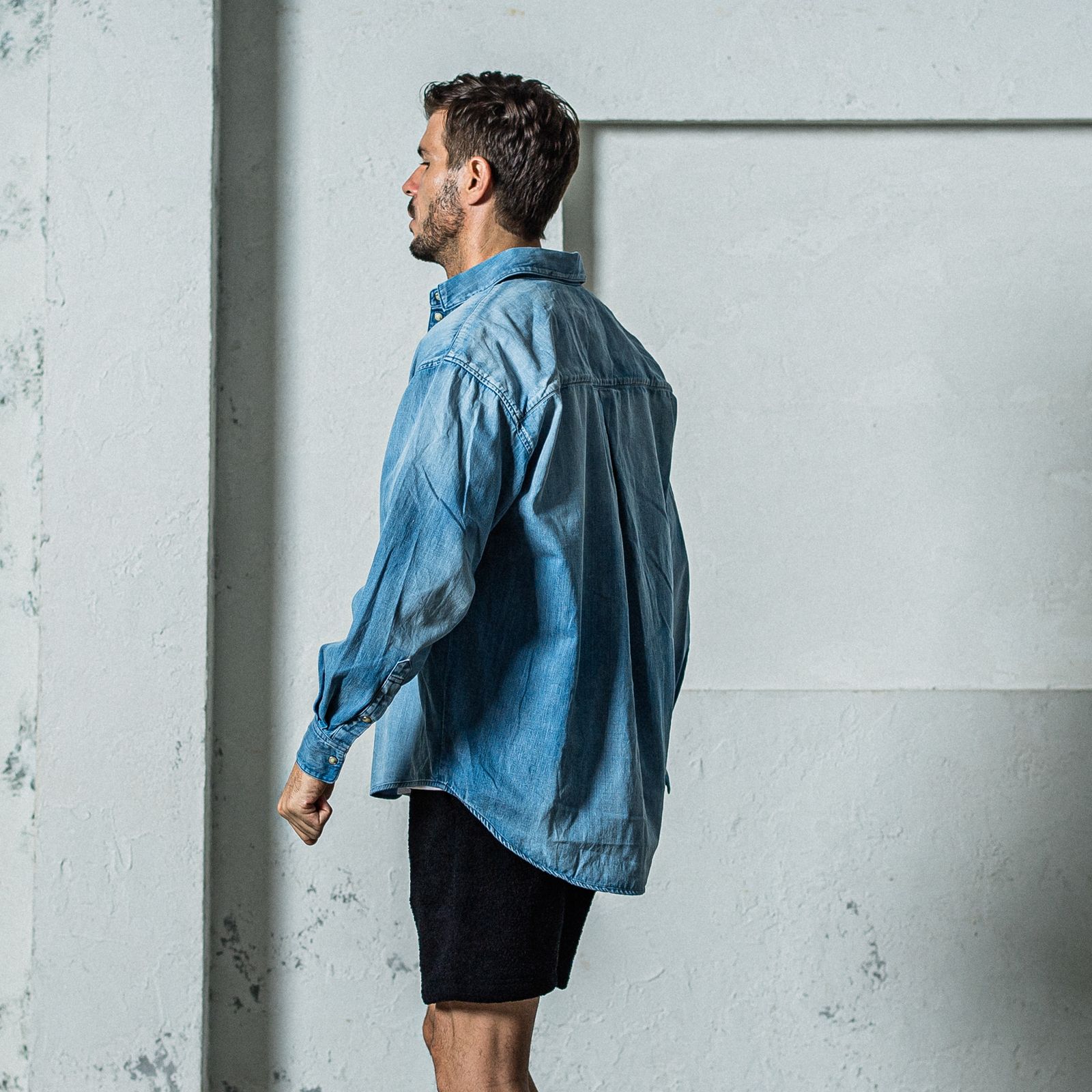 DENIM JACK SHIRTS / RC35-SH-001D / オーバーデニムシャツ / インディゴユーズド