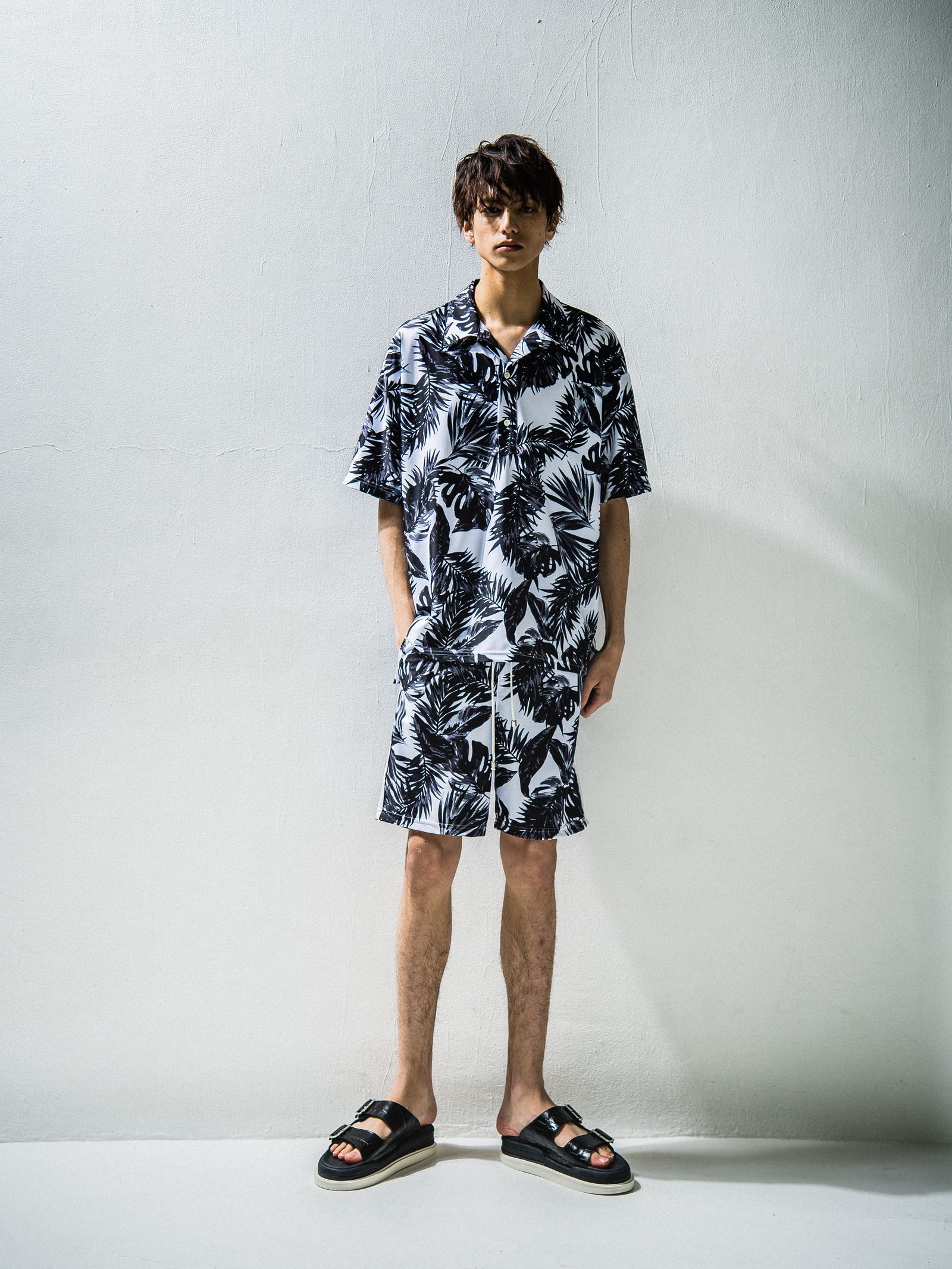 LEAF RUSH OVER POLO / RC24-T-013 / ラッシュガードポロシャツ ※