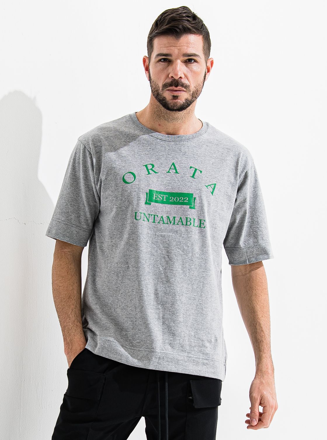 VINTAGE COLLEGE CREW T / OR2-T-001 / プリントTシャツ / グレー (6月中旬入荷予定)