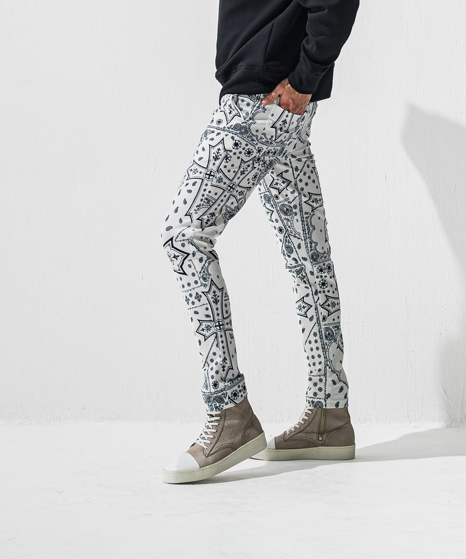 CHRIS EASY TUCK PANTS / RC42-ST-016T / イージータックパンツ / クロスホワイト (1月上旬入荷予定)