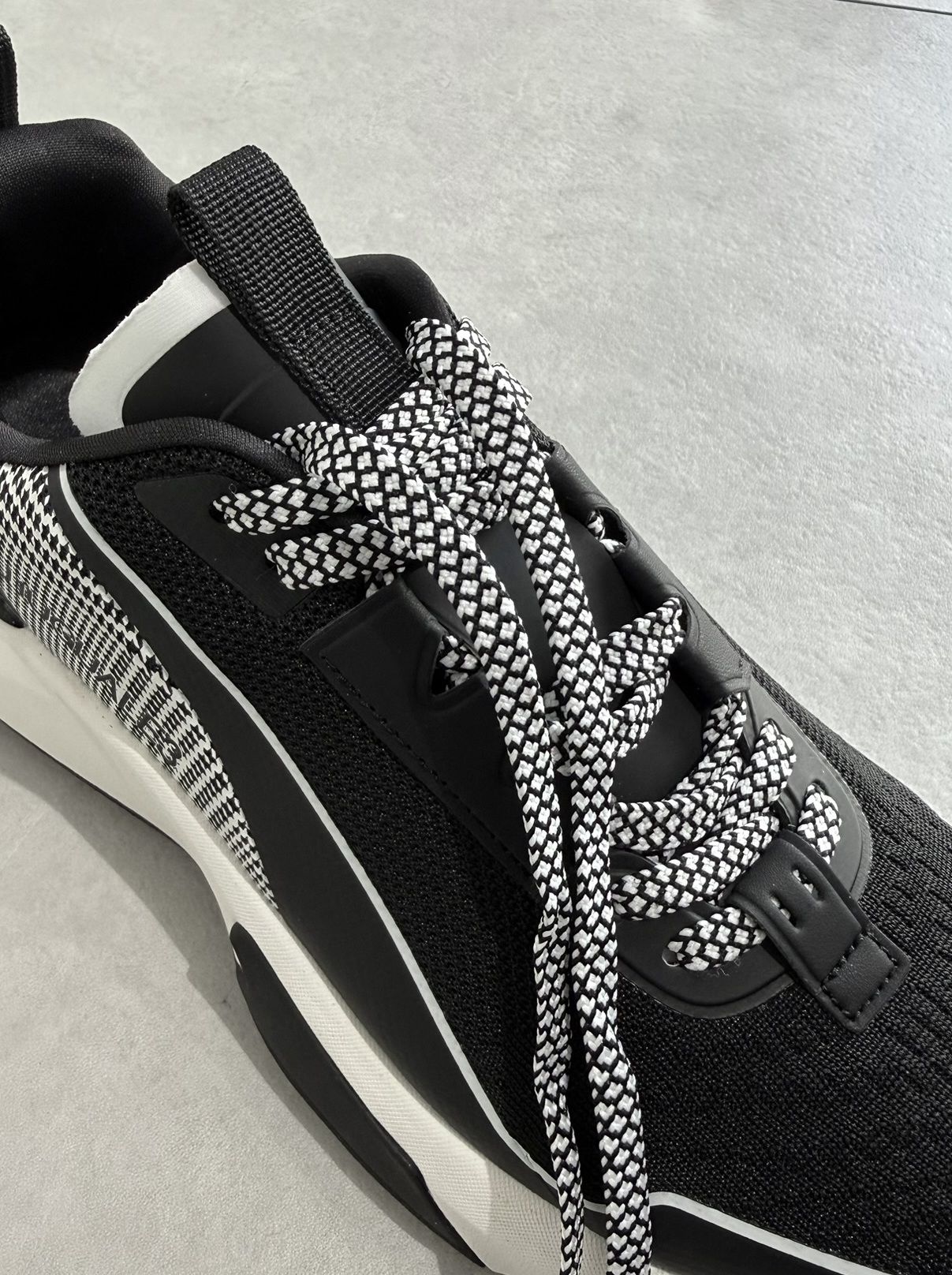 グレンチェックスニーカー / usx-26009 / ブラック