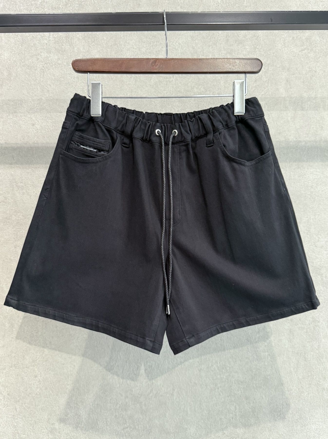 DENIM JERSEY SHORTS / RC36-HP-006 / デニムジャージショーツ / ブラック