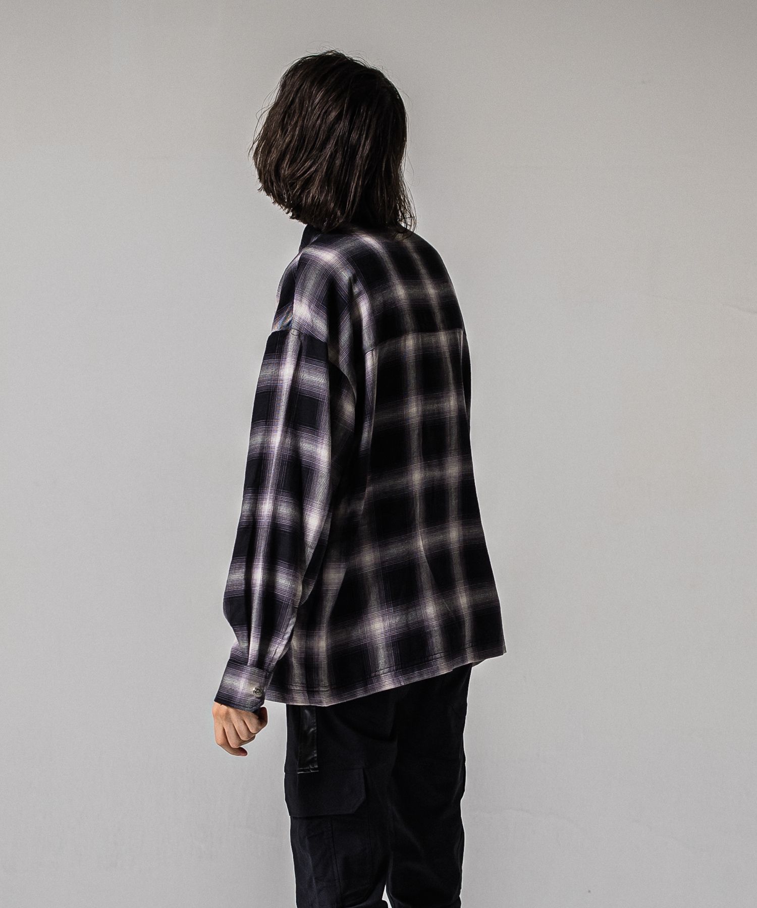 50S CHECK JK / RC39-JK-007C / チェックシャツジャケット / ブラック (2月中旬入荷予定)