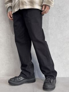 DOUBLE KNEE PT / RC39-ST-041 / ダブルニーワイドデニムパンツ / ブラック