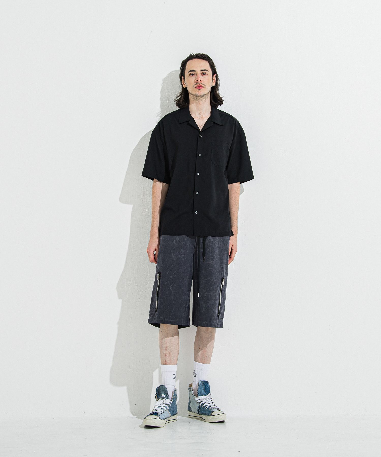 DAVID CARGO HALF PANTS / RC36-HP-007 / ミリタリーカーゴハーフパンツ / ヴィンテージブラック