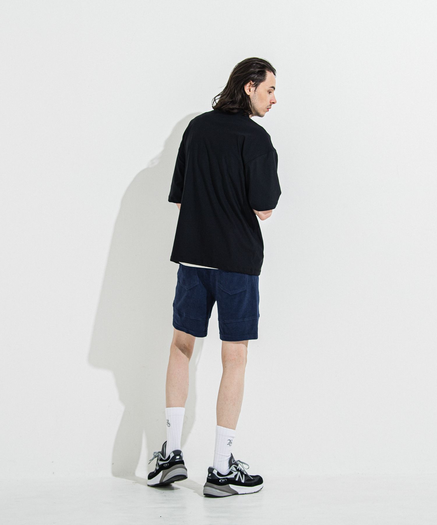 NYLON HALF COACH JACKET / RC36-C-002 / 半袖ナイロンコーチジャケット / ブラック