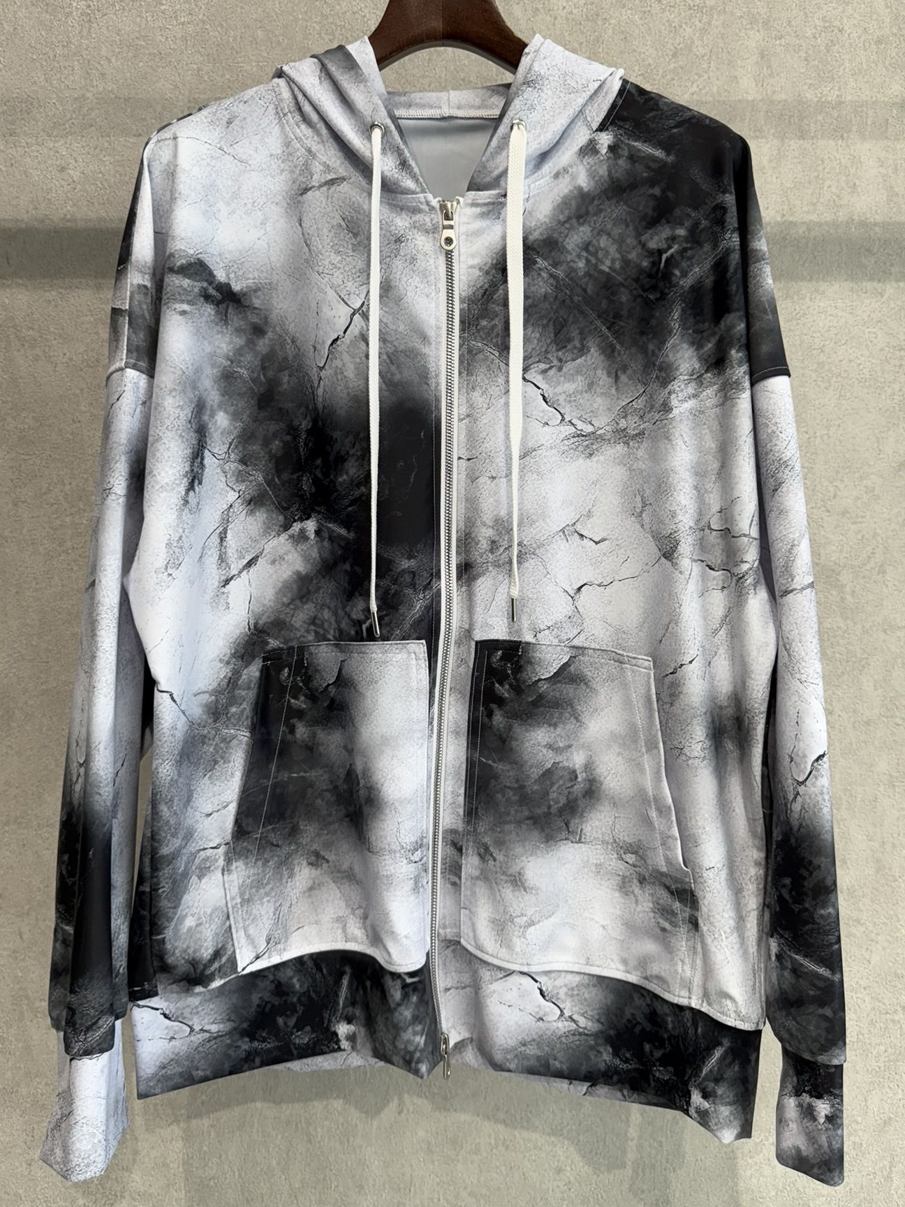 RUSH OVER ZIPUP HOODIE / RC36-C-001 / ラッシュガードパーカー / マーブルホワイト