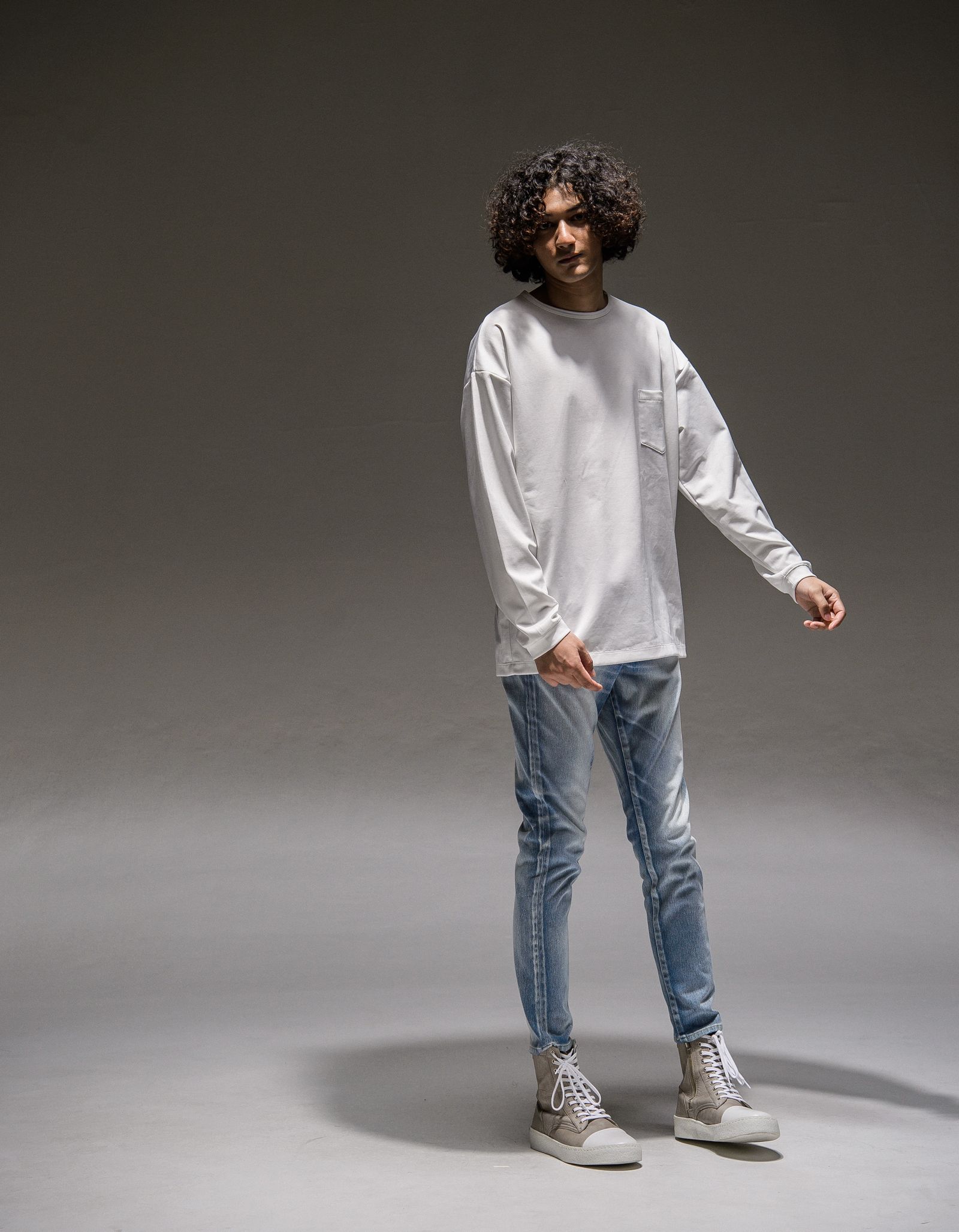 DOUBLE LOOSE POCKET LONG TEE / RC21-T-003 / ロングスリーブTシャツ