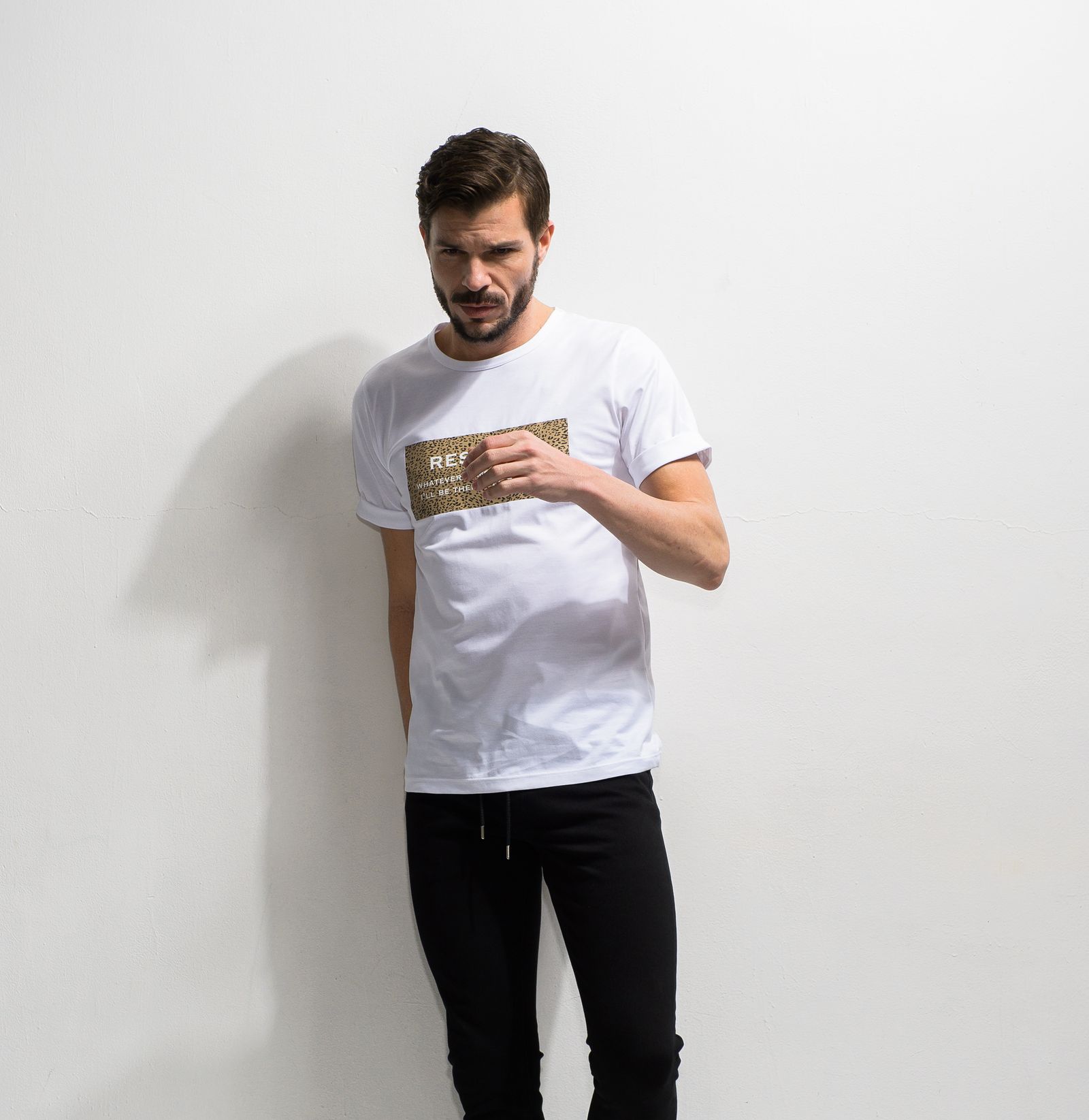 LEO BOX ROGO ROLL UP JERSEY TEE / RC20-T-004 / ボックスロゴTシャツ ※