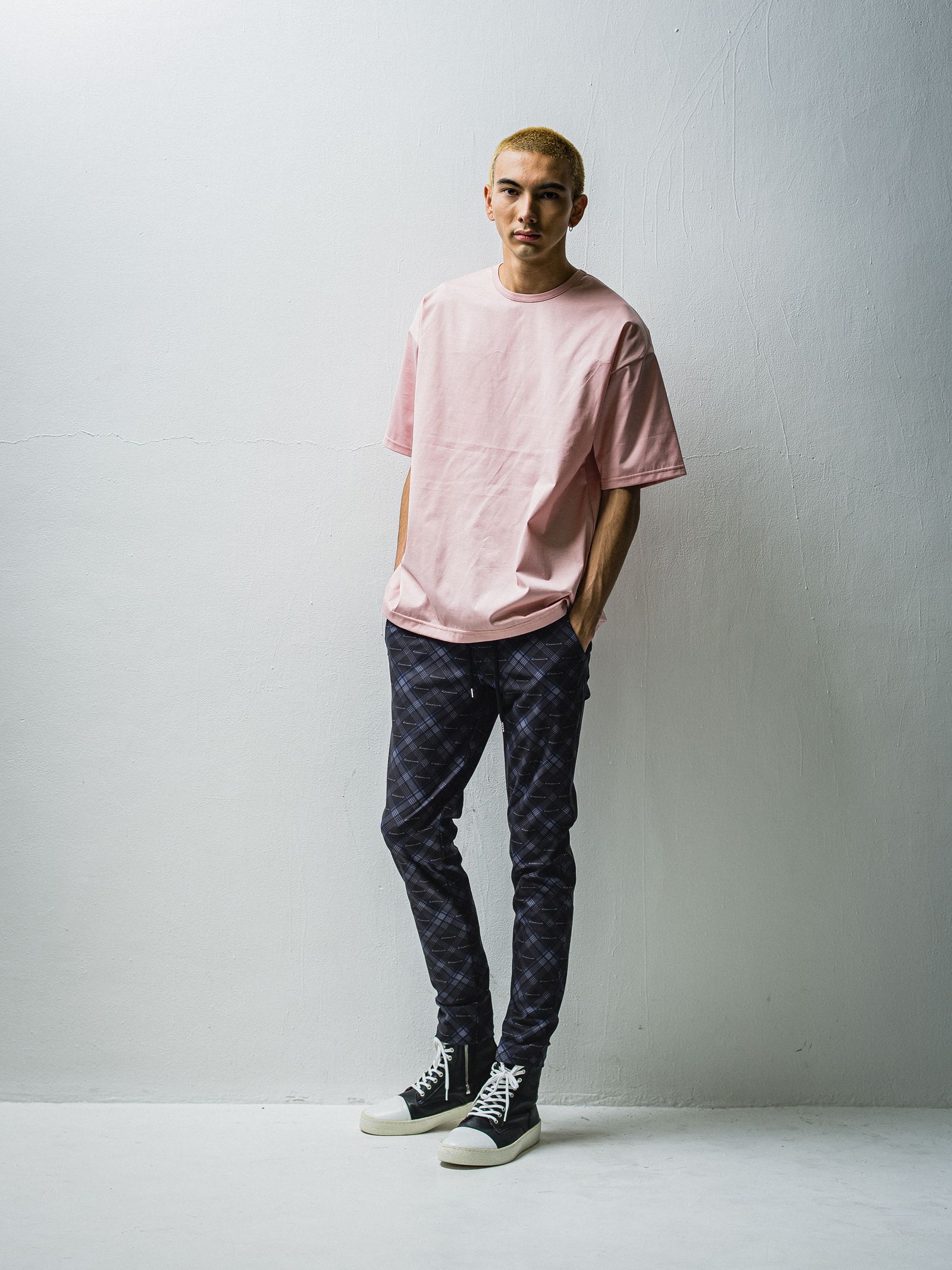 CHRIS EASY PANTS / RC27-ST-016 / チェックイージーパンツ / チェックブラック