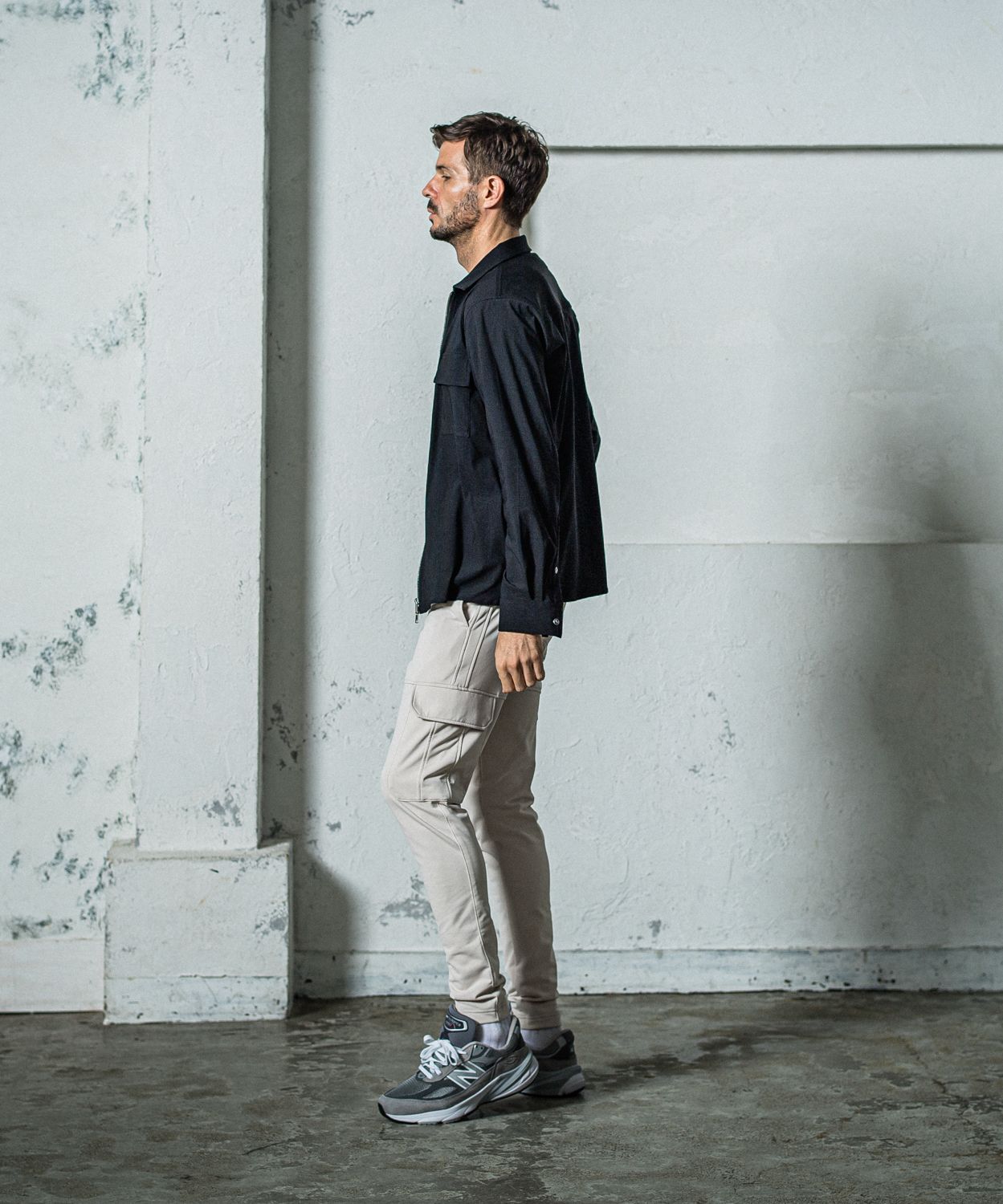 NSNF BASIC TEE / RC35-T-003 / メッセージロゴジャストTシャツ / ブラック
