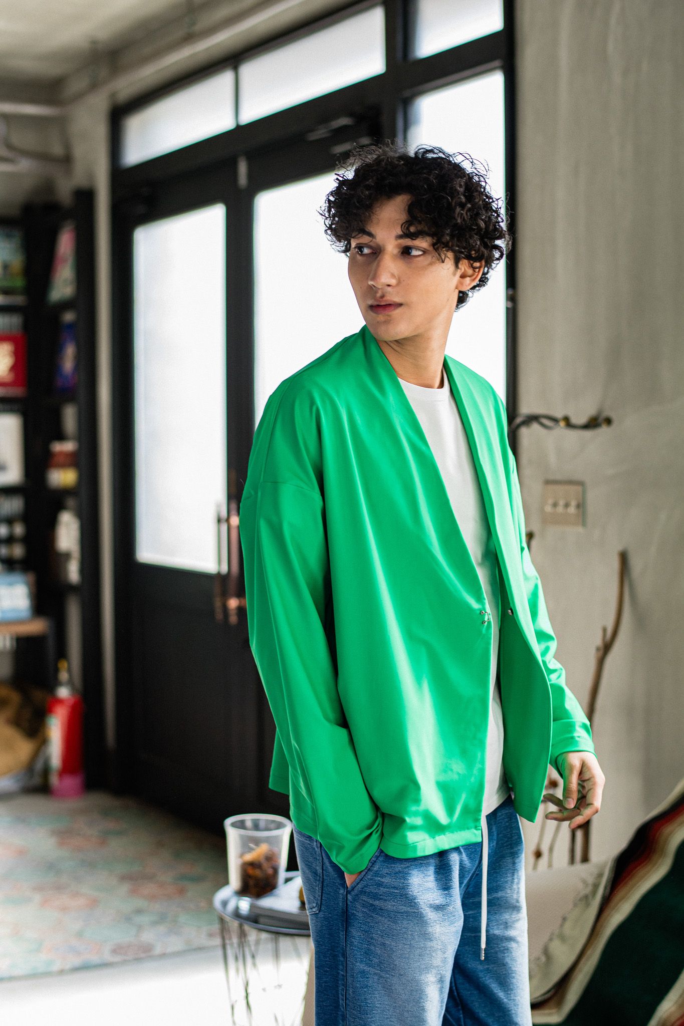EX DENIM JERSEY WIDE PT / RC32-ST-016WTD / デニムジャージーワイドパンツ / ライトインディゴ