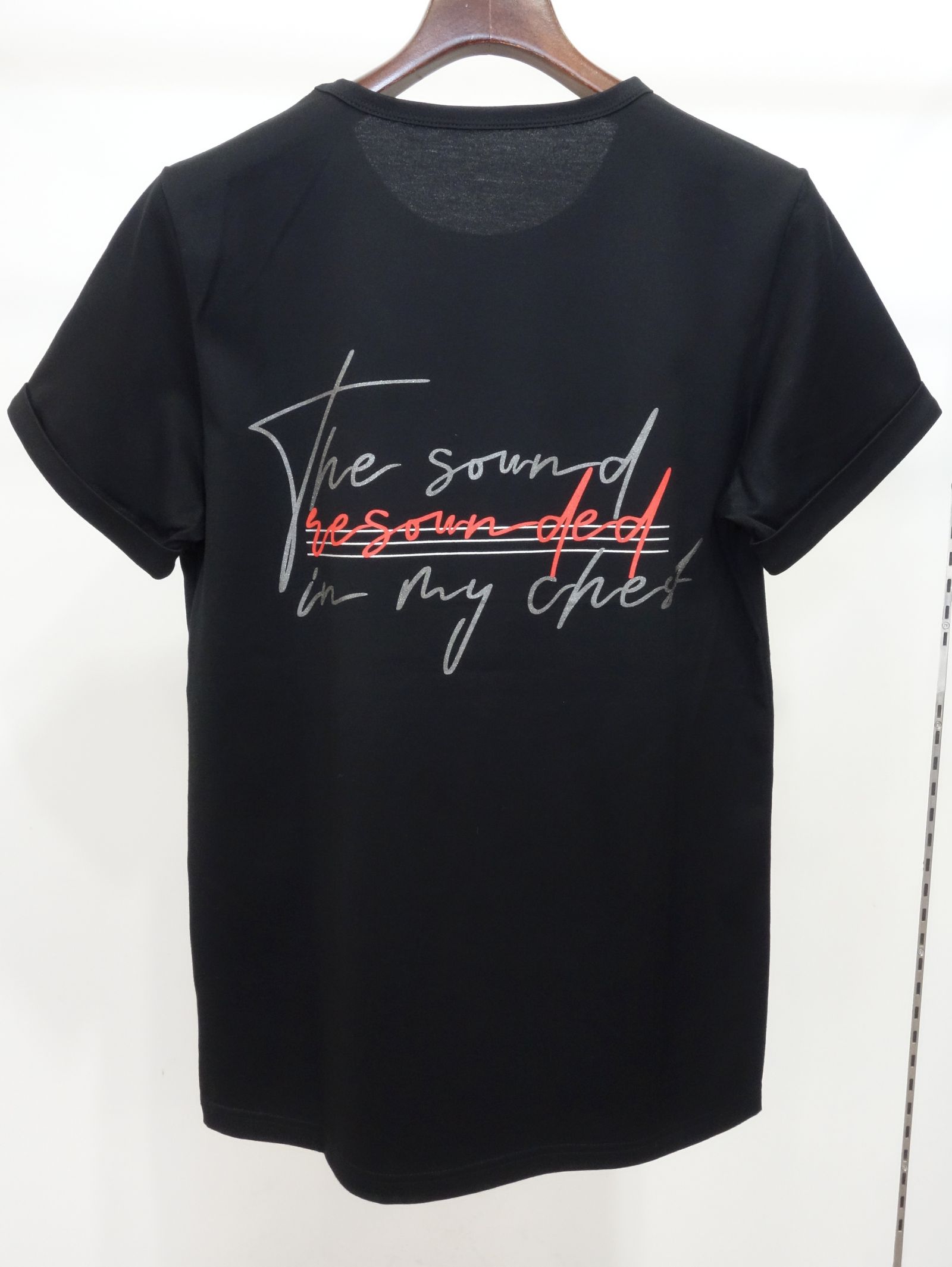 MESSAGE CHEST ROLL UP JERSEY TEE / RC20-T-003 / バックプリントTシャツ ※