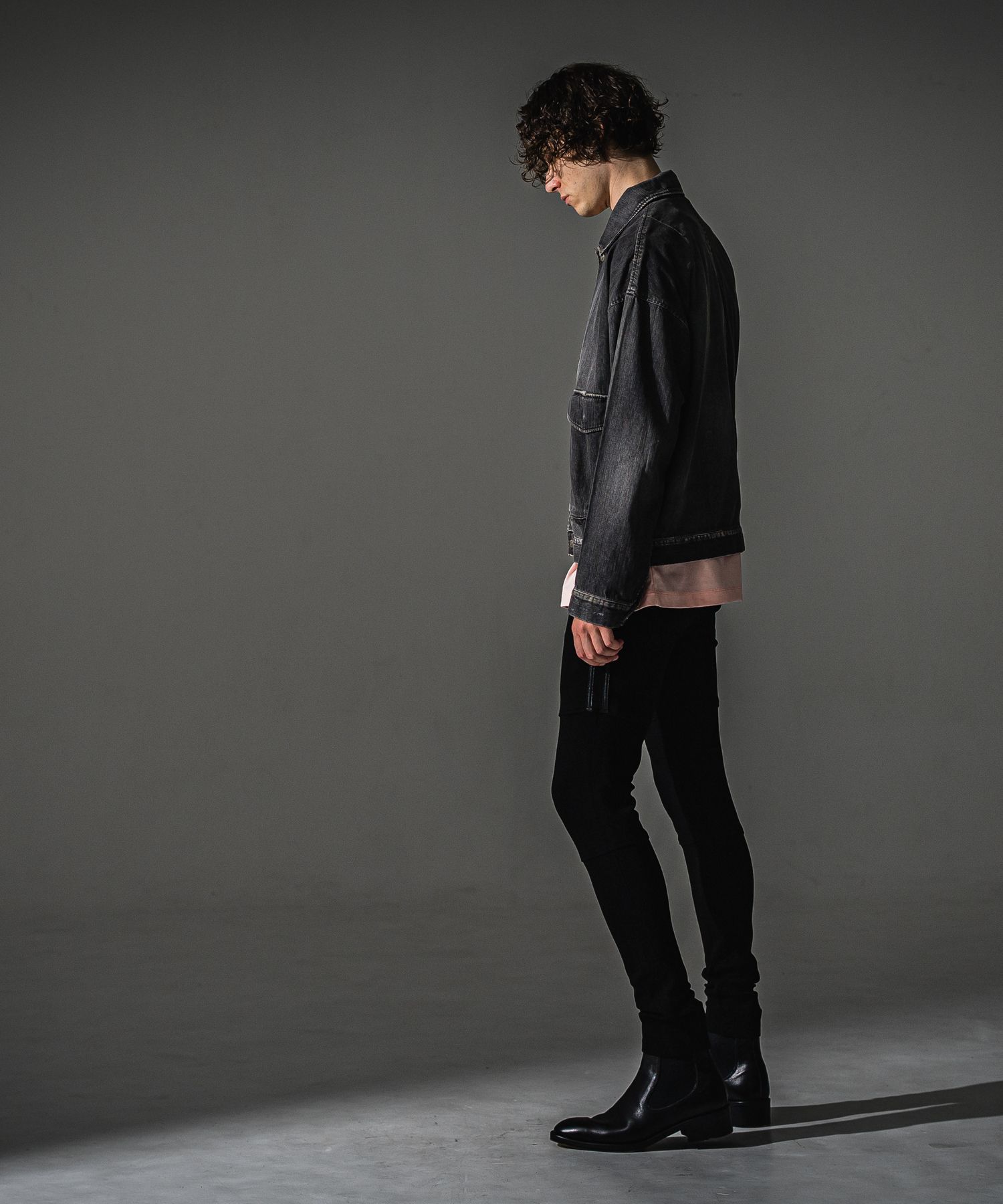 LDENIM AG FLIGHT JACKET / RC41-JK-001 / デニムフライトジャケット / ブラックユーズド (8月中旬入荷予定)