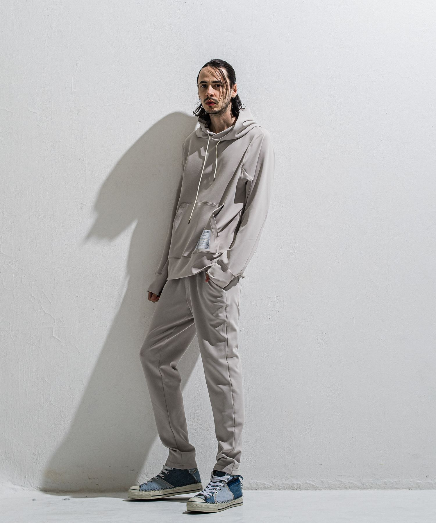 WILL PULLOVER HOODIE / DP1-C-001 / ウィルプリントプルオーバーパーカー / グレージュ (2月上旬入荷予定)