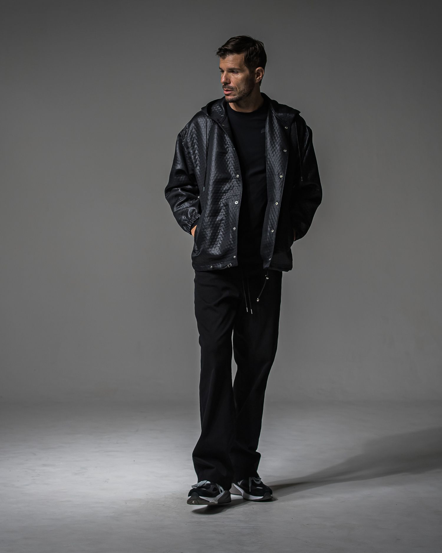 KING DENIM JERSEY / BASIC-ST-005 / デニムジャージ バギーワイドパンツ / ブラック