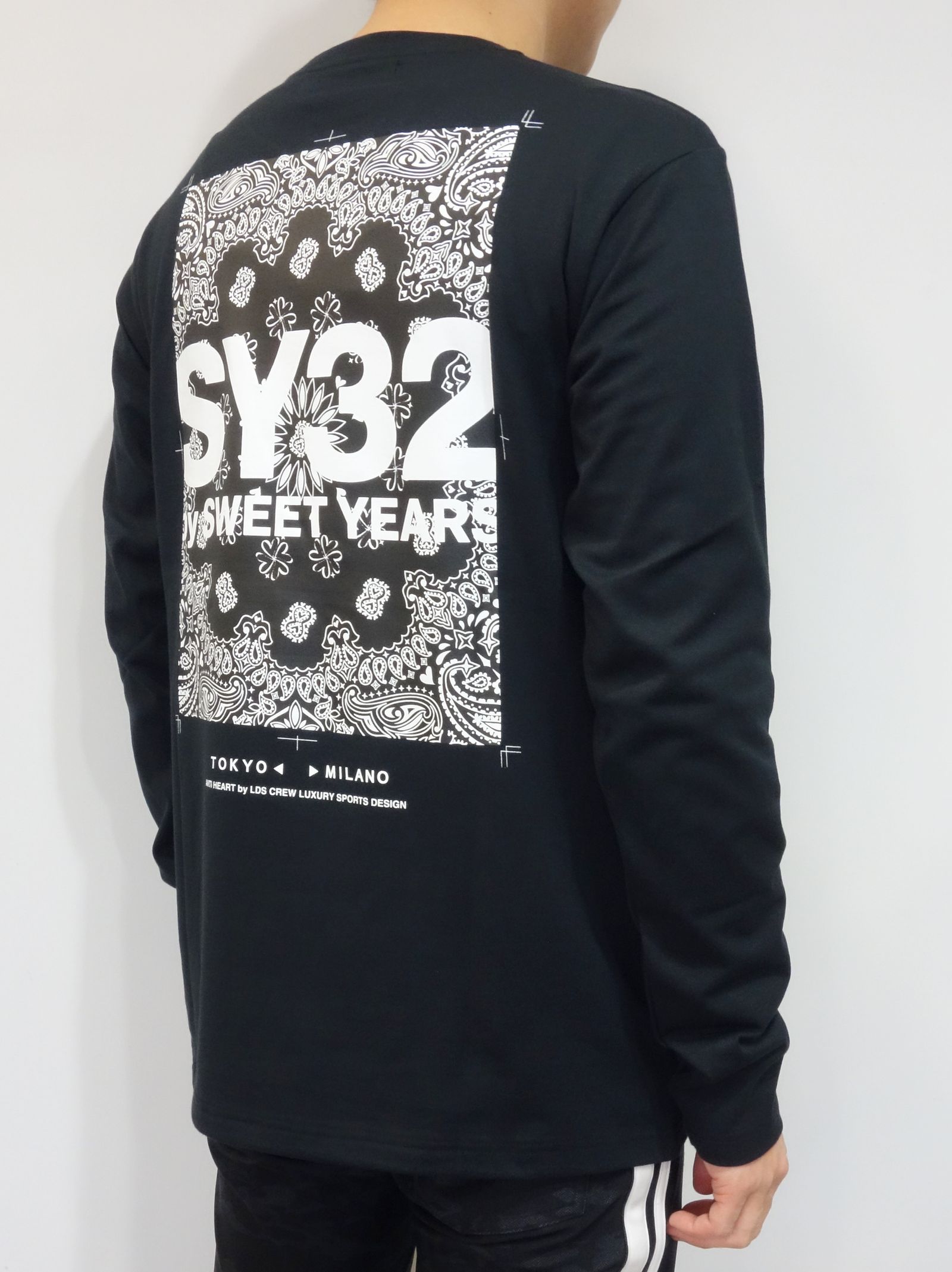 SY32 by SWEET YEARS - PAISLEY BACK PRINT L/S TEE / 10815J / ロング
