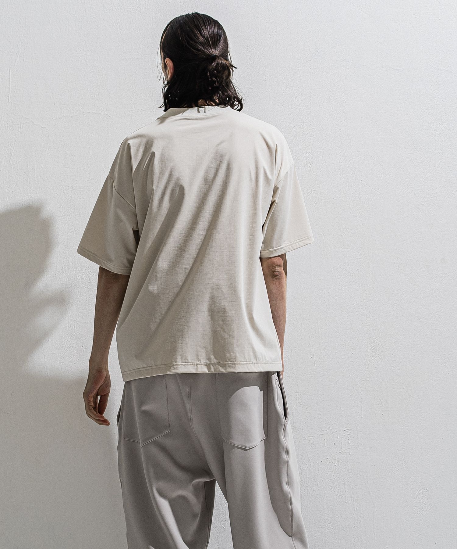 CAR OVER NYLON T / DP1-T-004 / カープリントナイロンビッグTシャツ / グレージュ (4月上旬入荷予定)