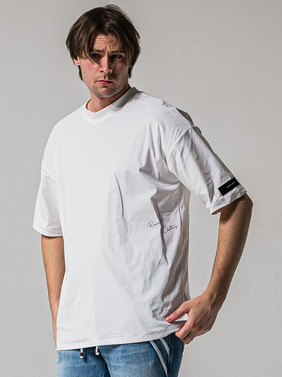 SIDE RC OVER TEE / RC39-T-004 / サイドロゴナイロンビッグTシャツ / ホワイト (4月上旬入荷予定)