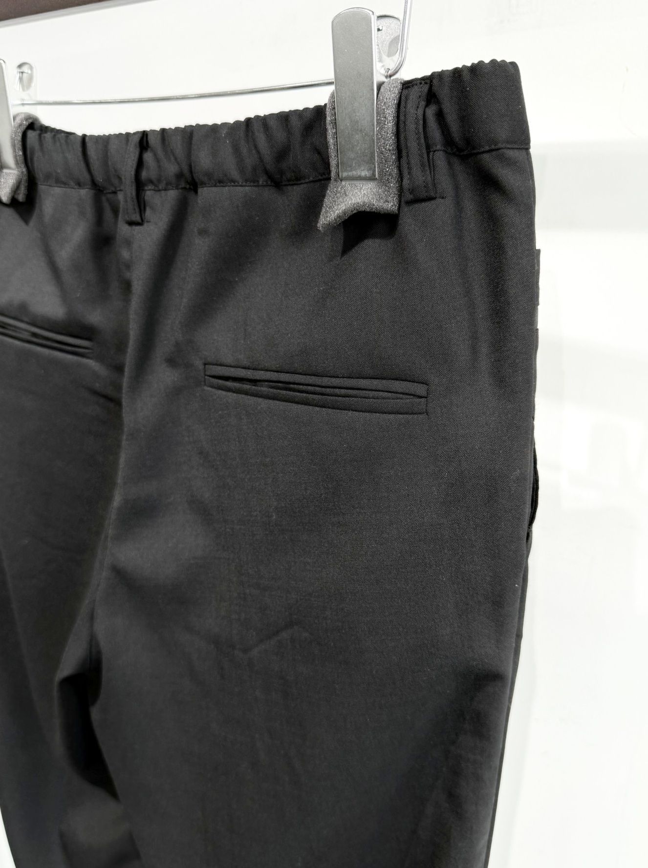 PAT WIDE EASY PANTS / RC35-ST-036 / ワイドテーパードパンツ / ブラック