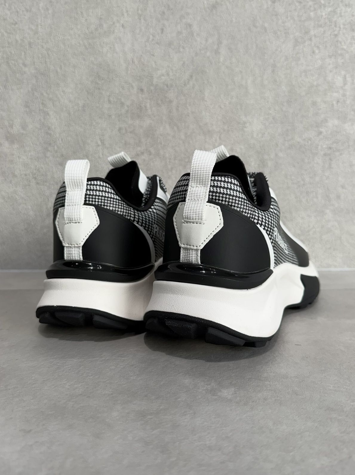 グレンチェックスニーカー / usx-26009 / ホワイト