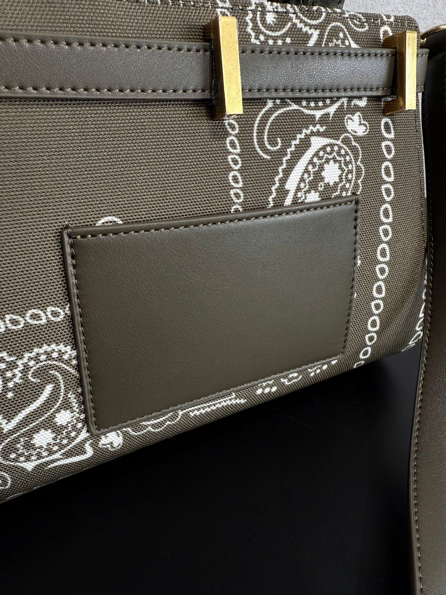 美品★ルードRHUDE Cigar Bag Large シガーバッグバンダナ柄 NDG PARIS - Jeanne 250MM / トートショルダーバッグ / カーキ